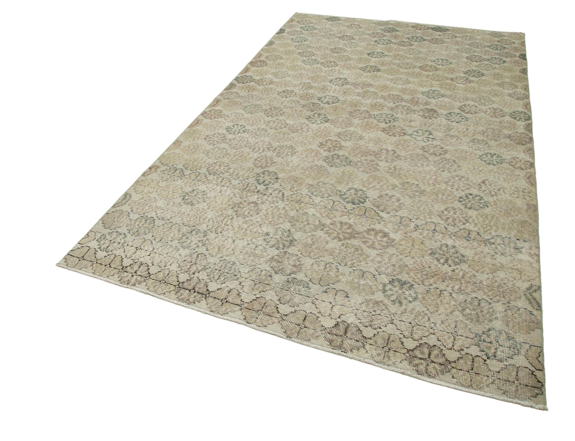 5 x 9 Beige Bohemian Rug  - 3176