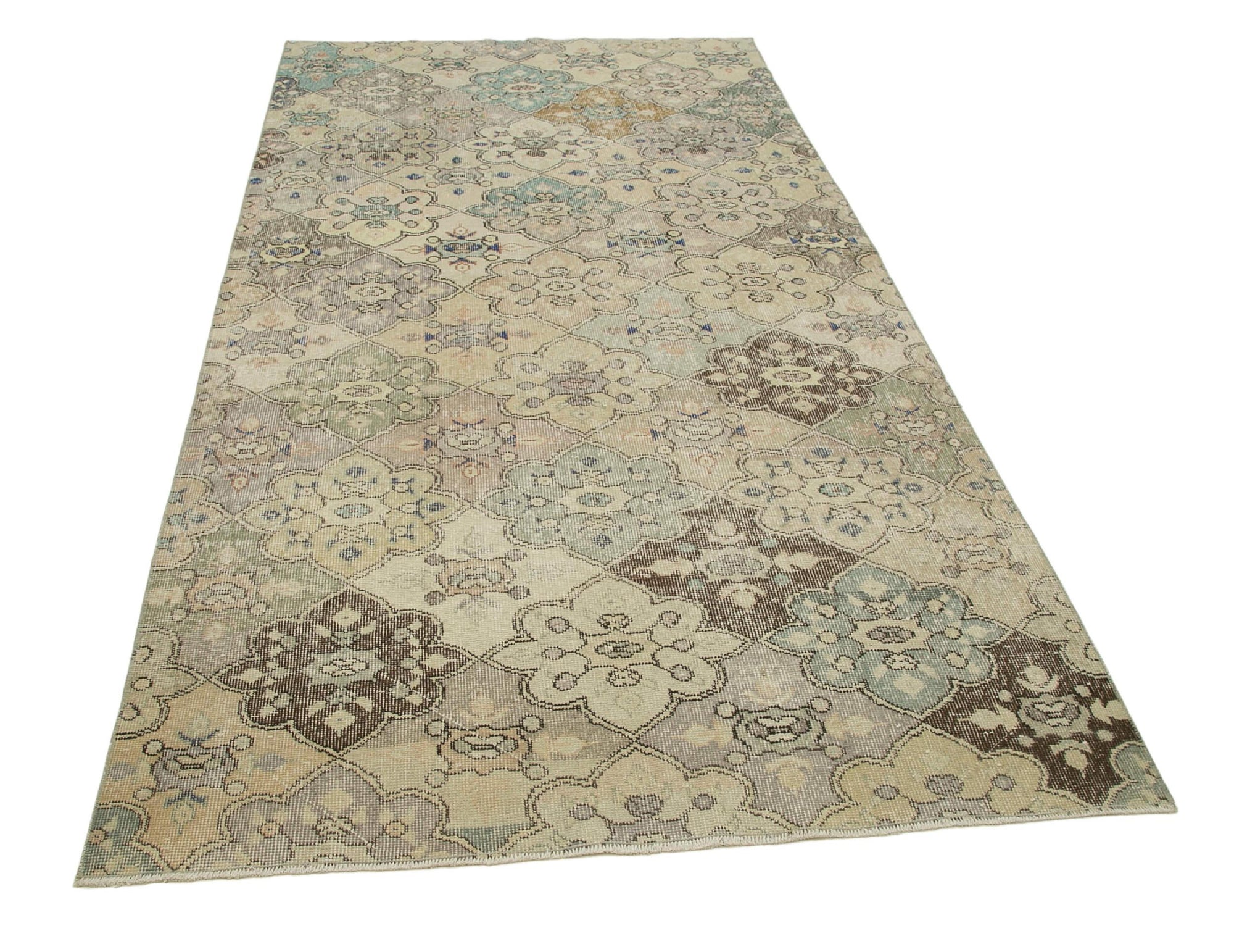 5 x 9 Beige Bohemian Rug  - 3178