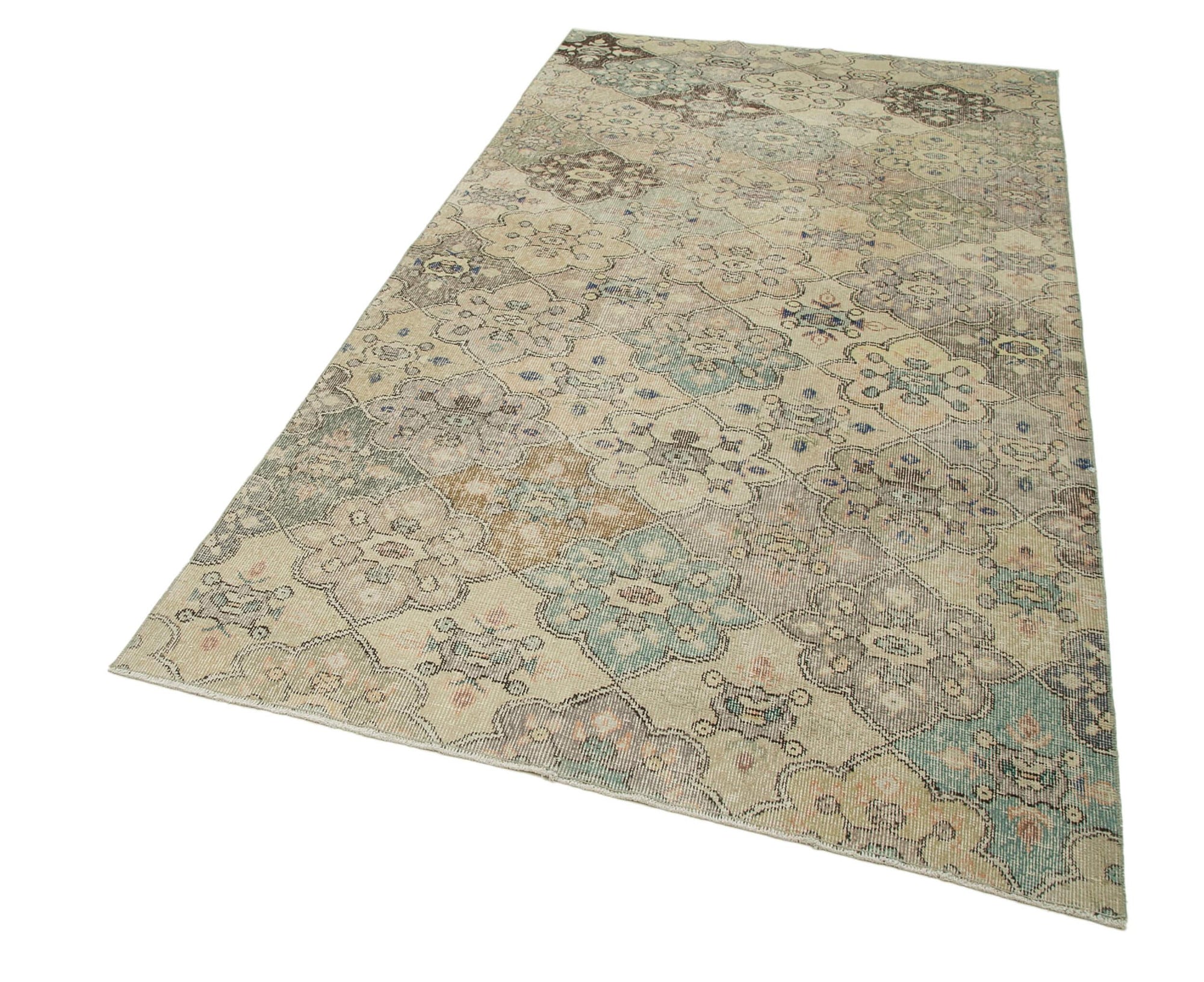 5 x 9 Beige Bohemian Rug  - 3178