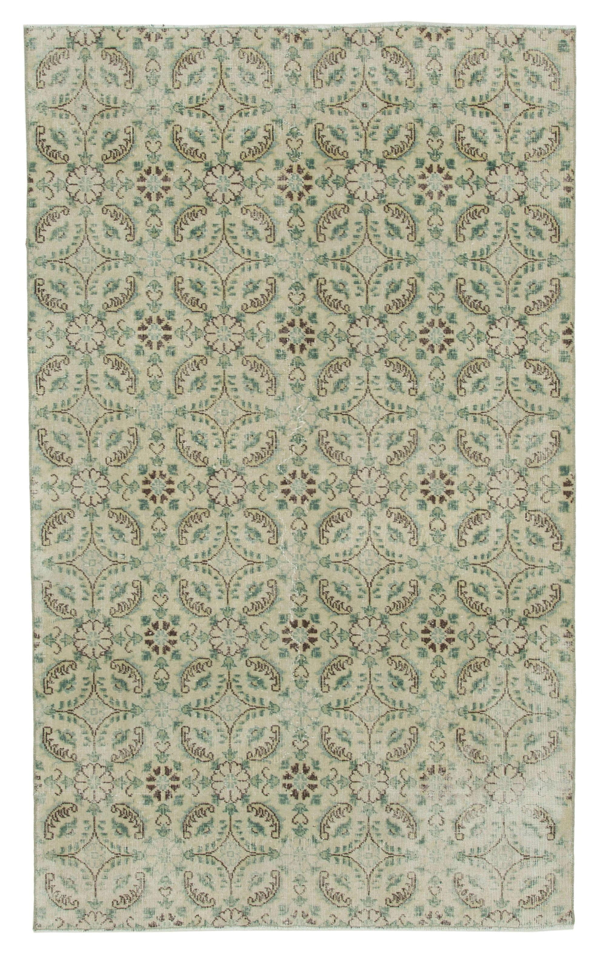 5 x 8 Beige Bohemian Rug  - 3179