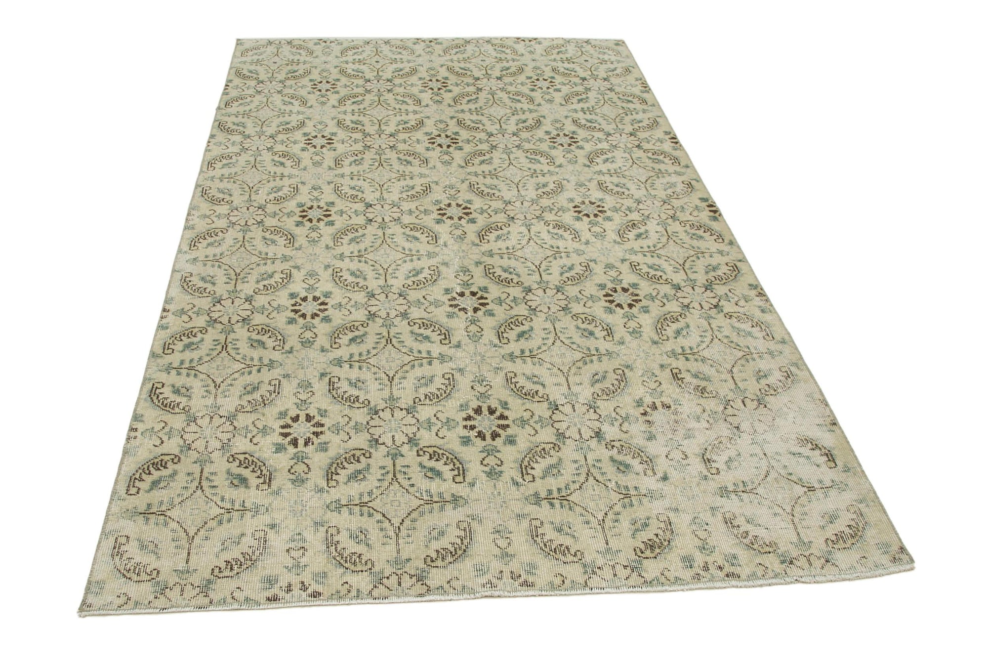 5 x 8 Beige Bohemian Rug  - 3179