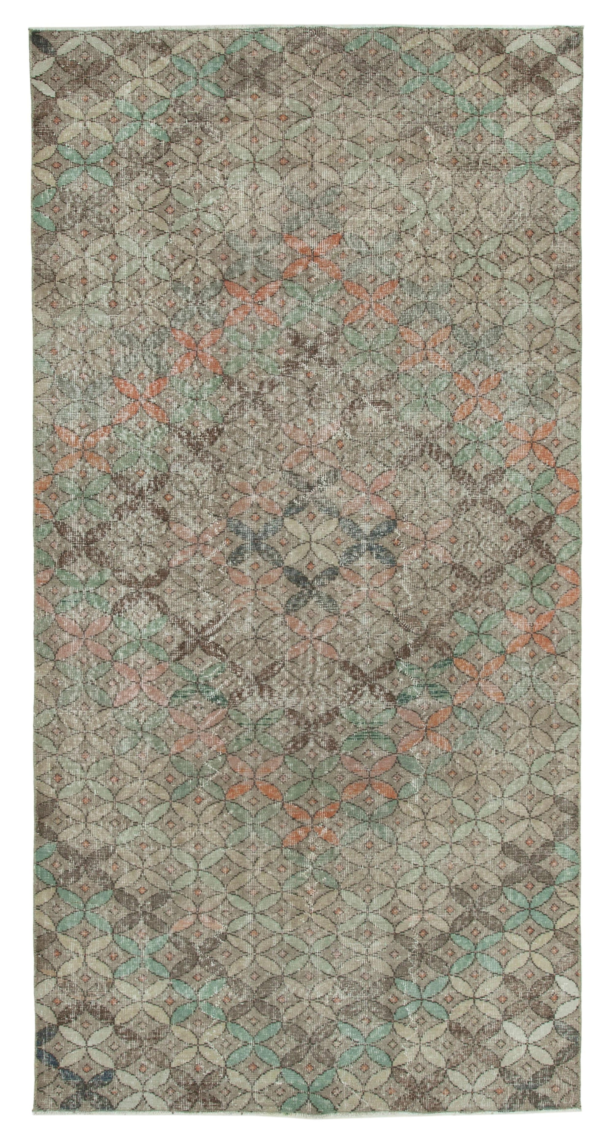 5 x 9 Brown Bohemian Rug  - 3182