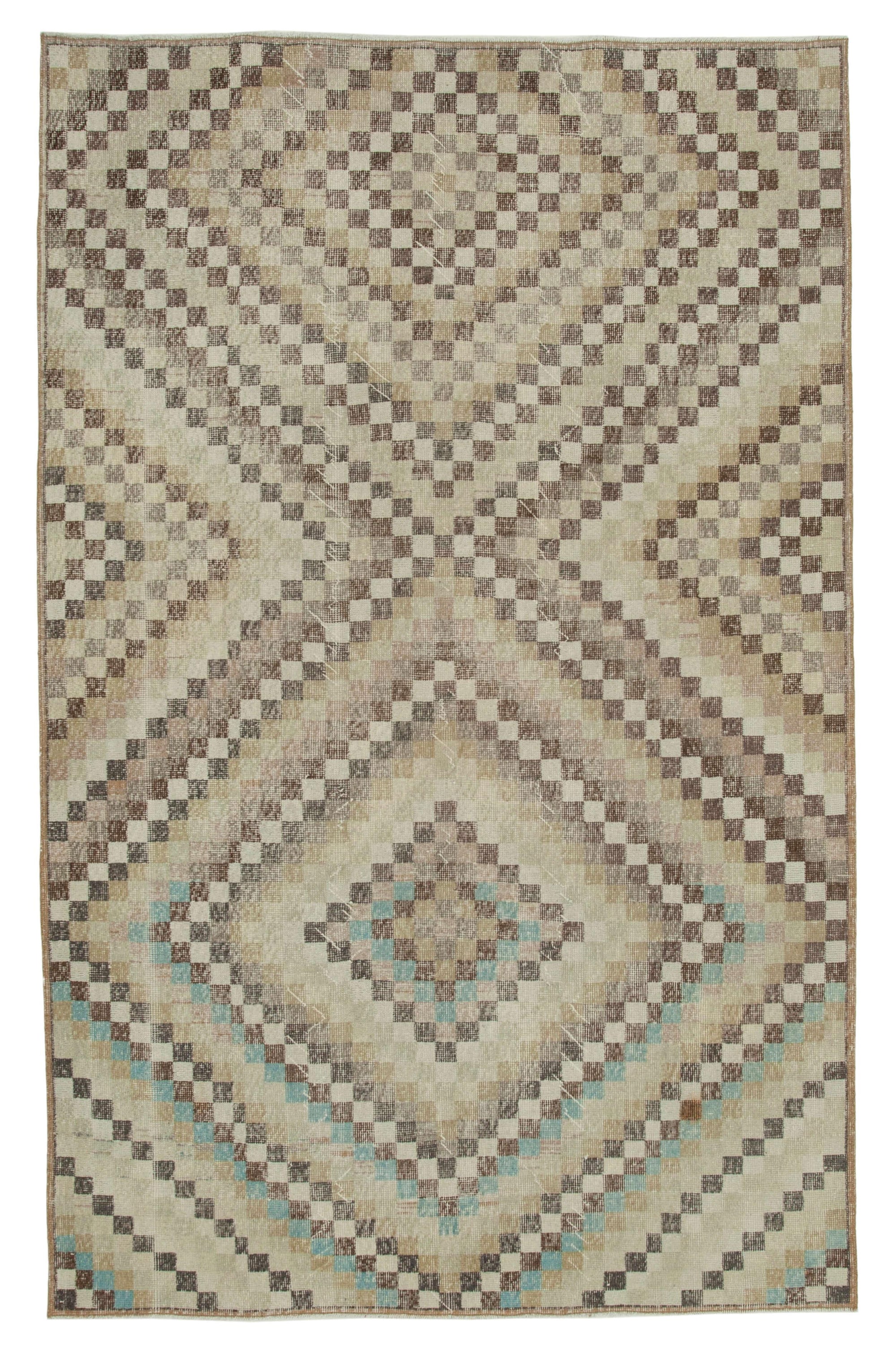 6 x 9 Beige Bohemian Rug  - 3184