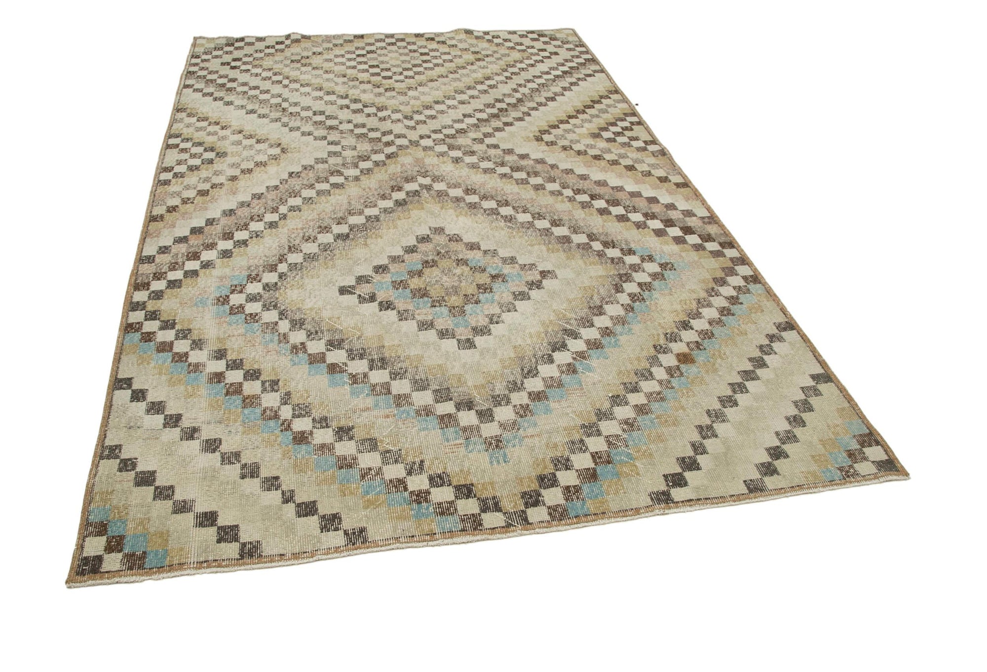 6 x 9 Beige Bohemian Rug  - 3184