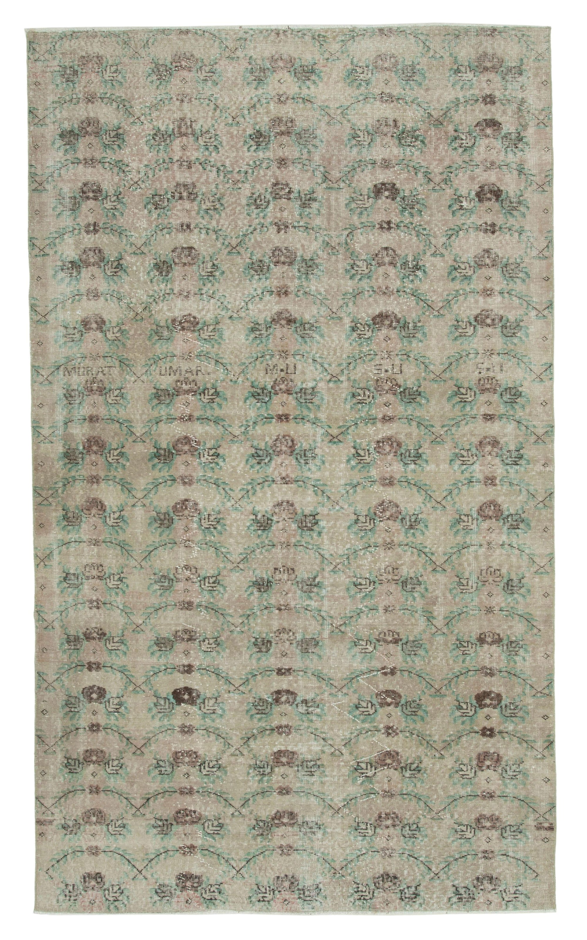 5 x 9 Beige Bohemian Rug  - 3186