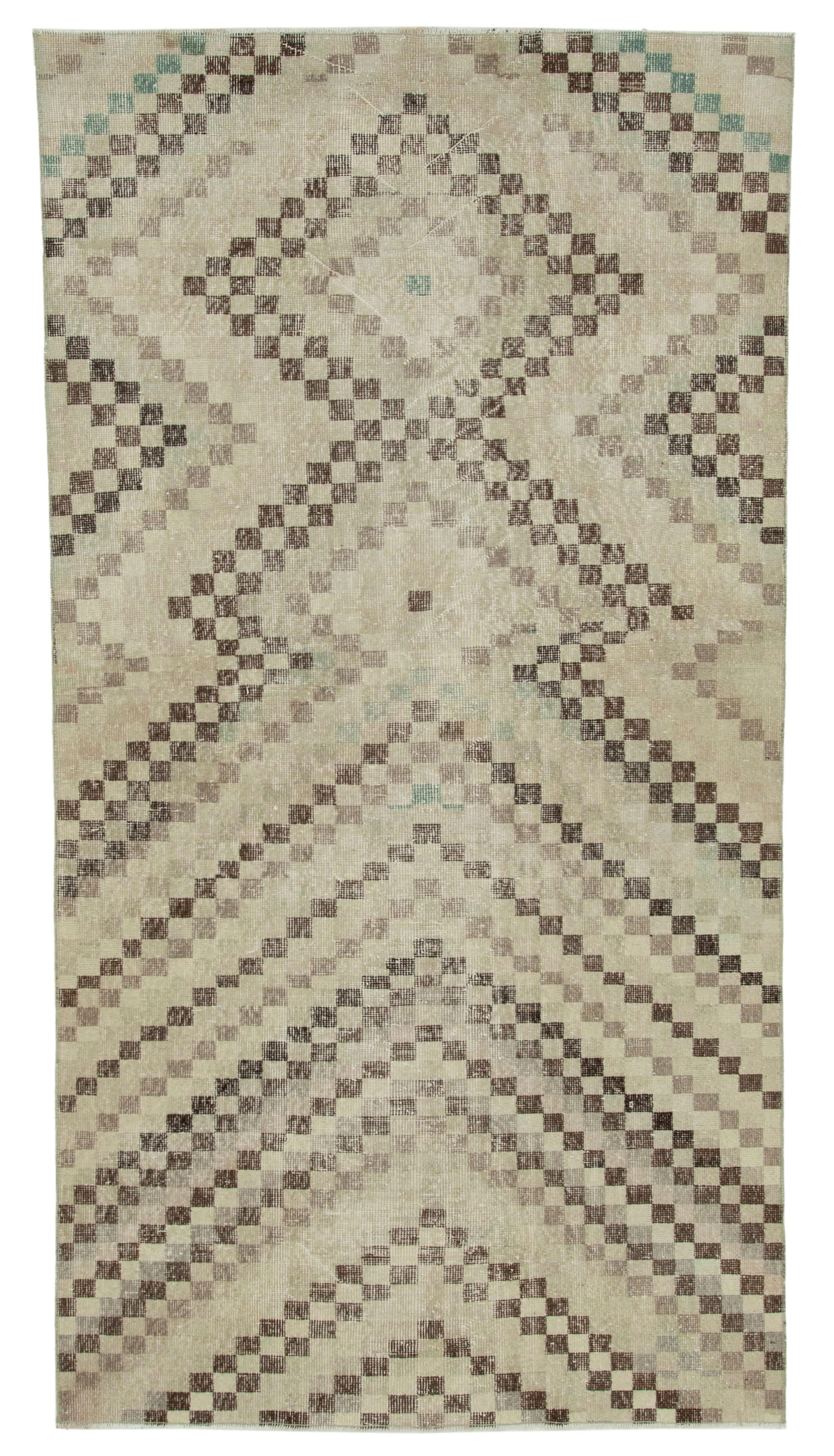 5 x 9 Beige Bohemian Rug  - 3188