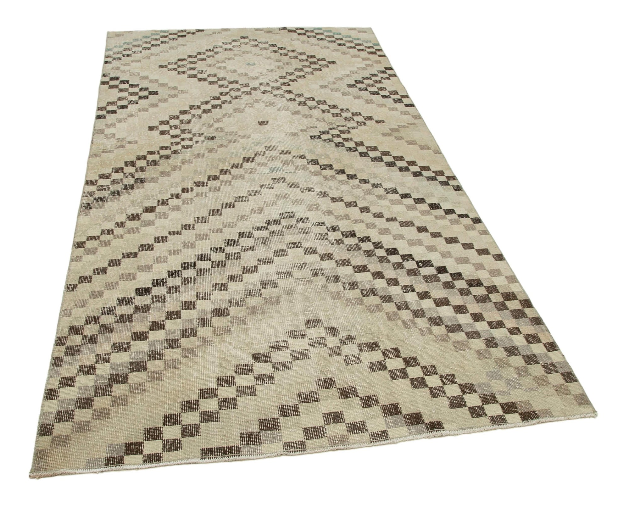 5 x 9 Beige Bohemian Rug  - 3188