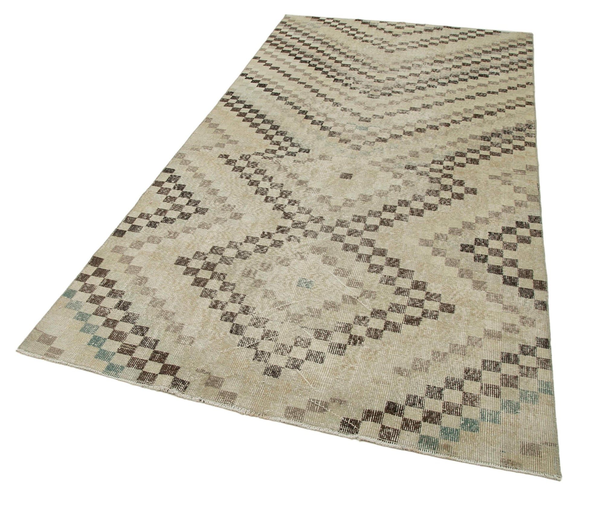 5 x 9 Beige Bohemian Rug  - 3188