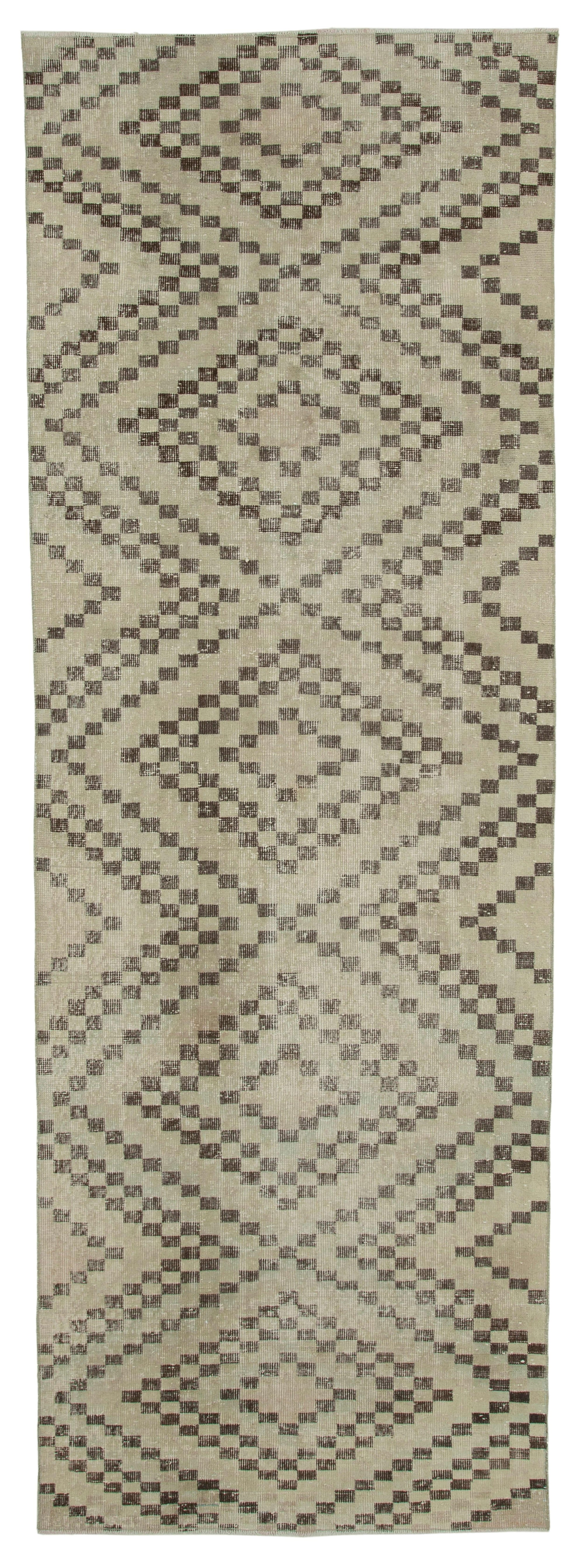 4 x 11 Beige Bohemian Runner Rug - 3190