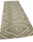 4 x 11 Beige Bohemian Runner Rug - 3190