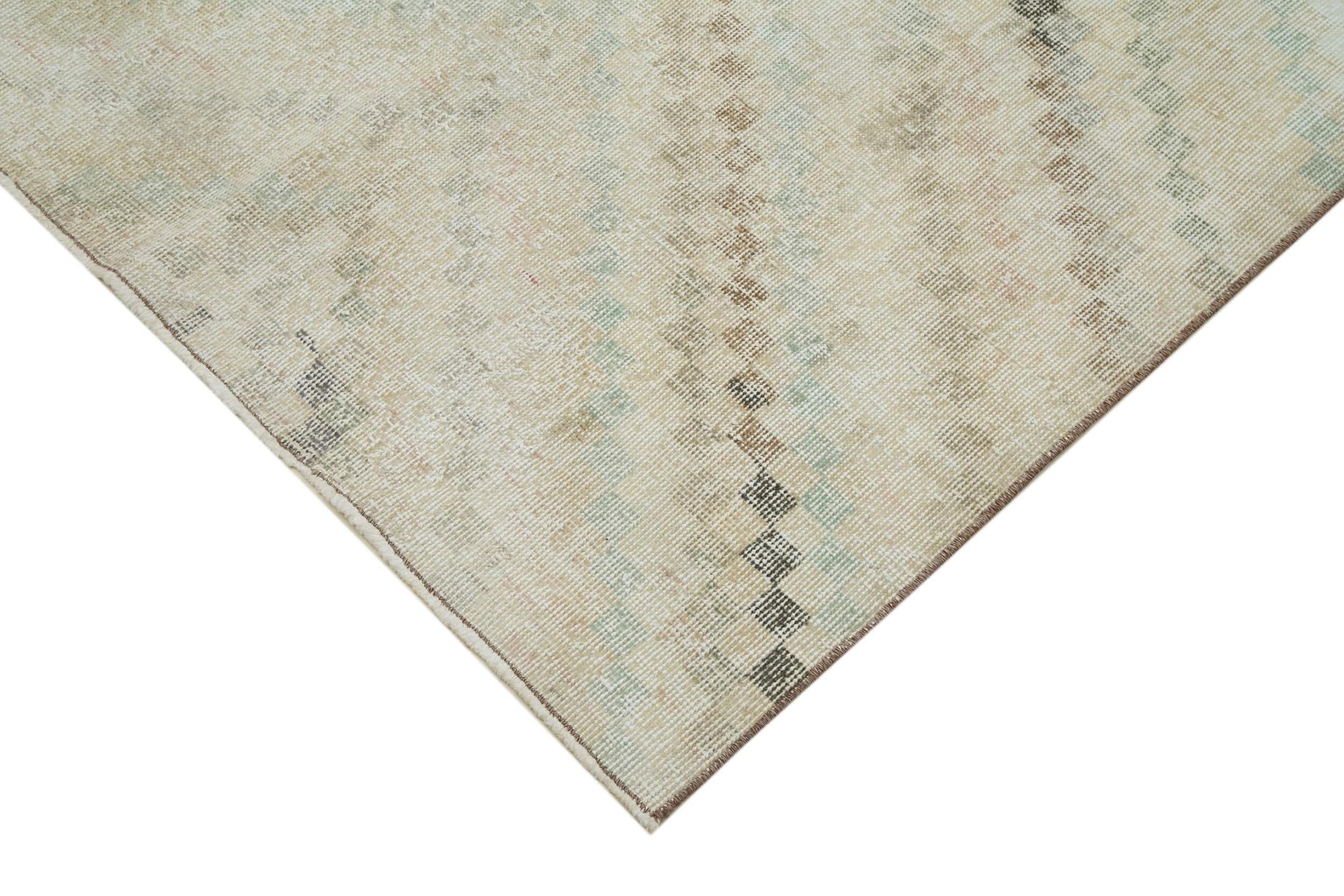 4 x 10 Beige Bohemian Runner Rug - 3191