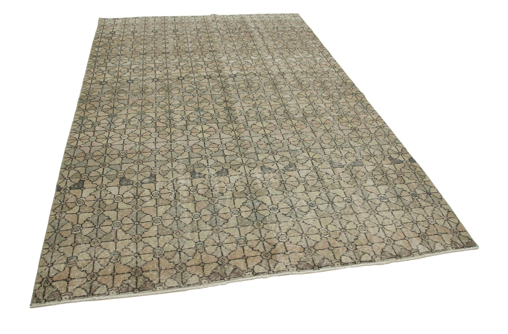 6 x 9 Brown Bohemian Rug  - 3214