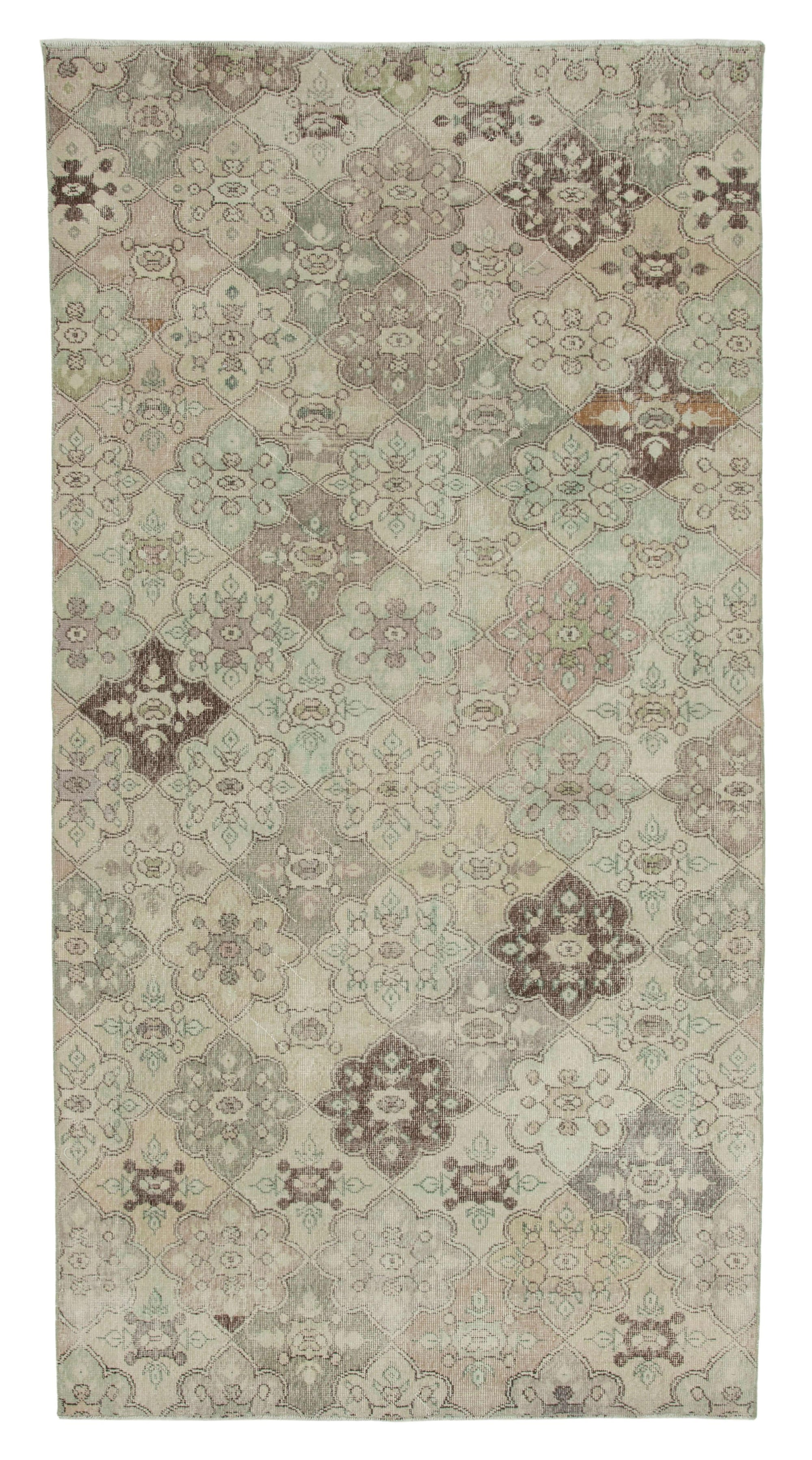 5 x 10 Beige Bohemian Rug  - 3215