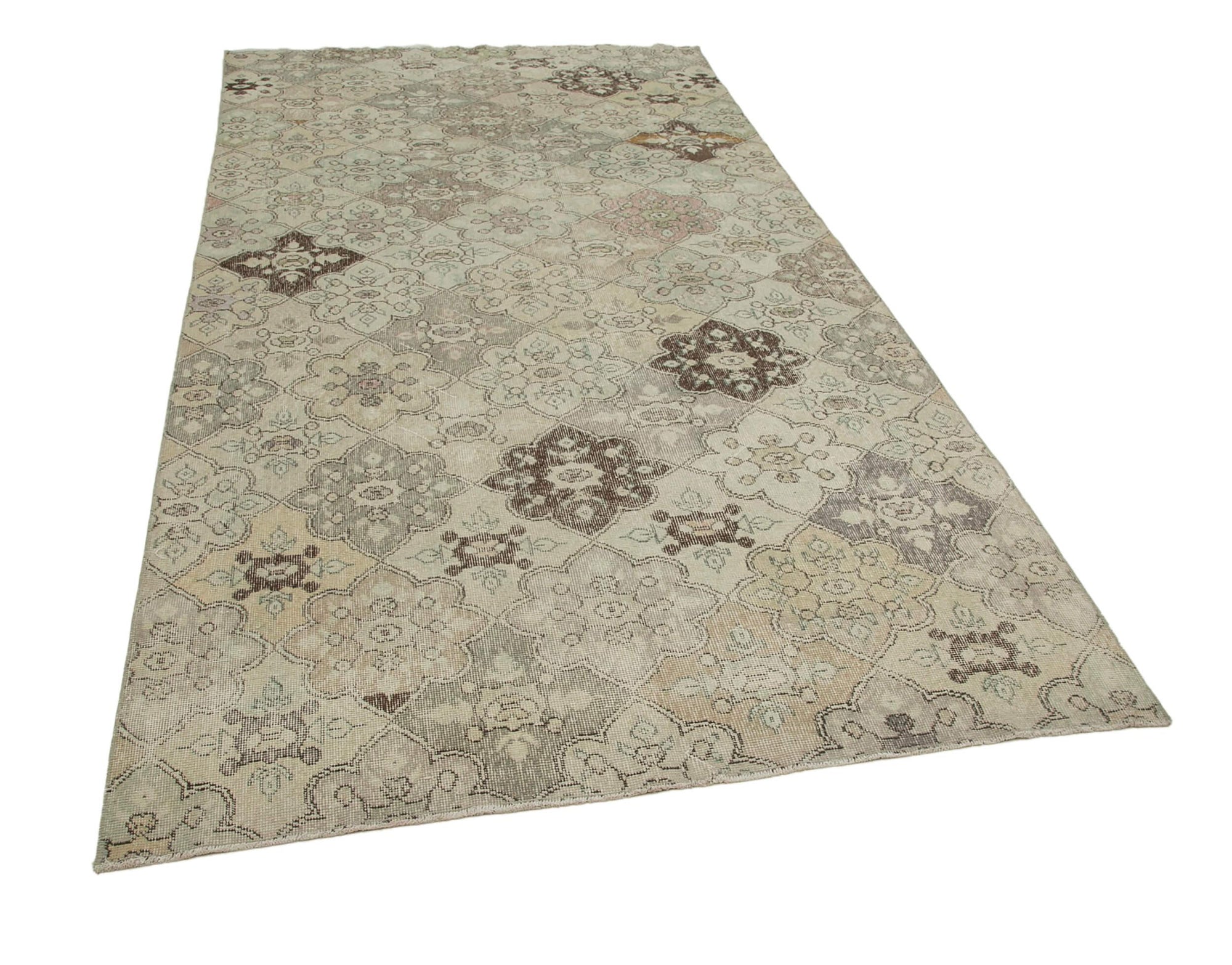 5 x 10 Beige Bohemian Rug  - 3215