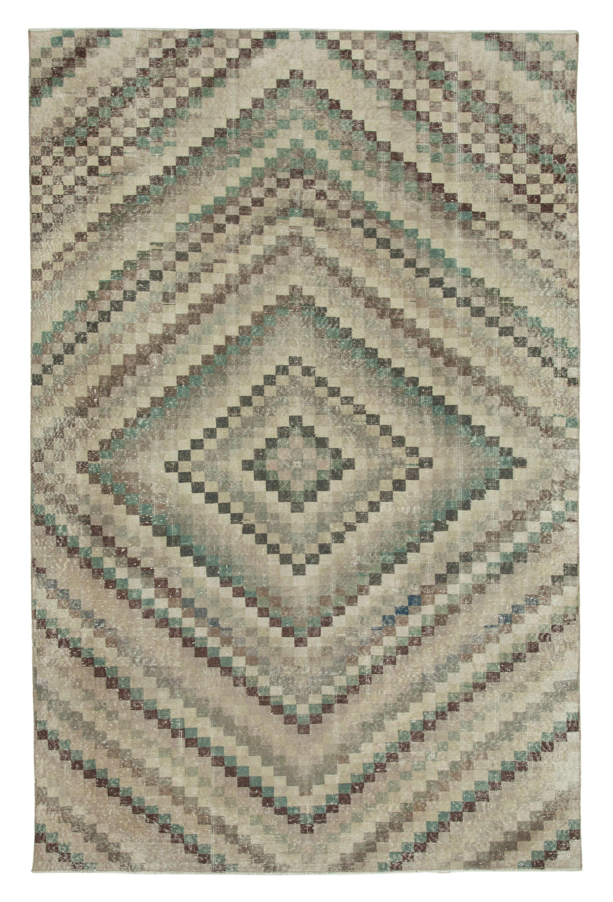 6 x 10 Brown Bohemian Rug  - 3220