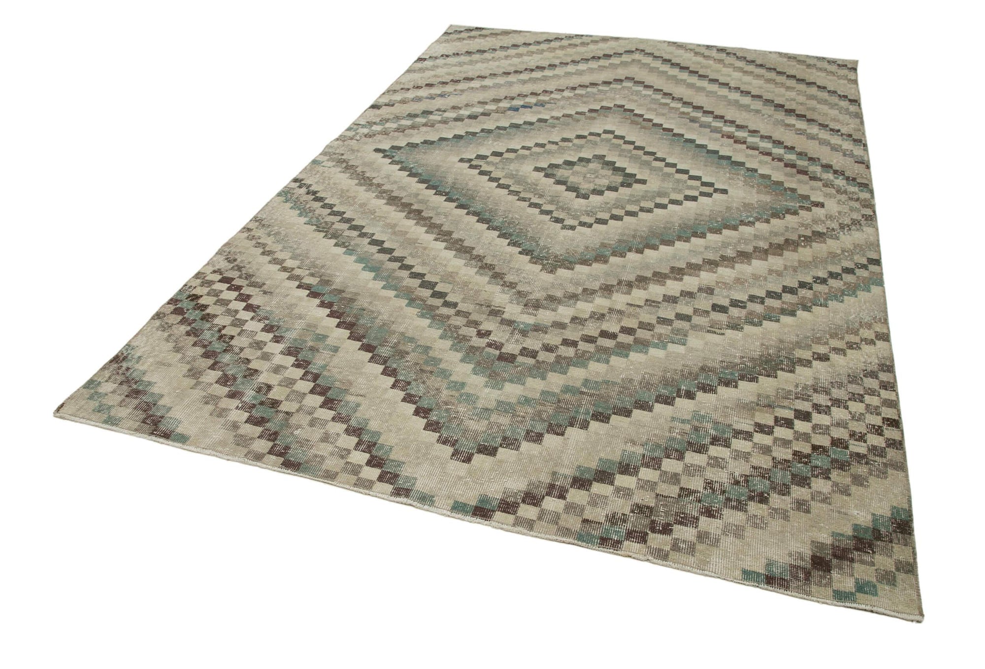 6 x 10 Brown Bohemian Rug  - 3220