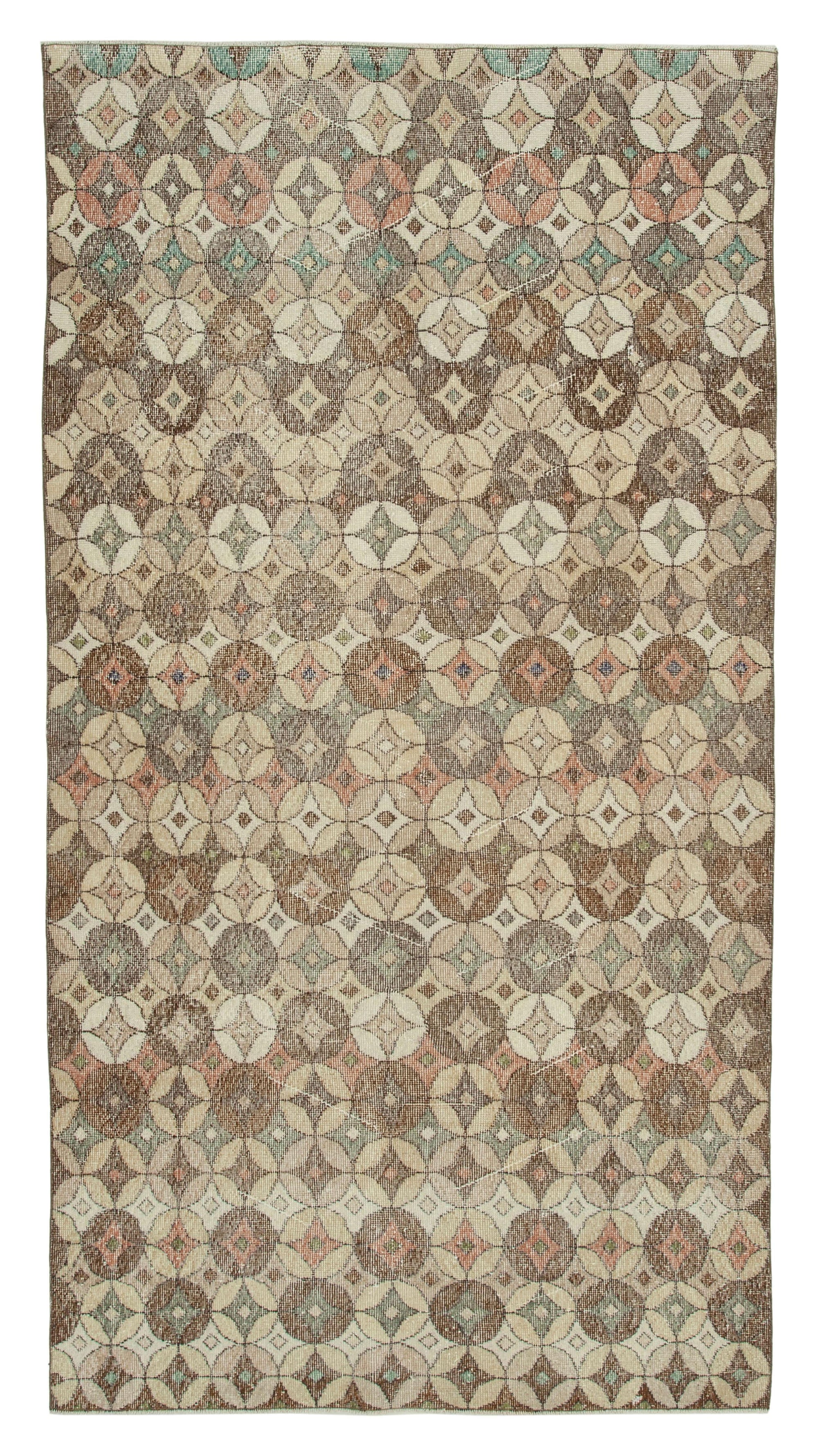 5 x 9 Brown Bohemian Rug  - 3222