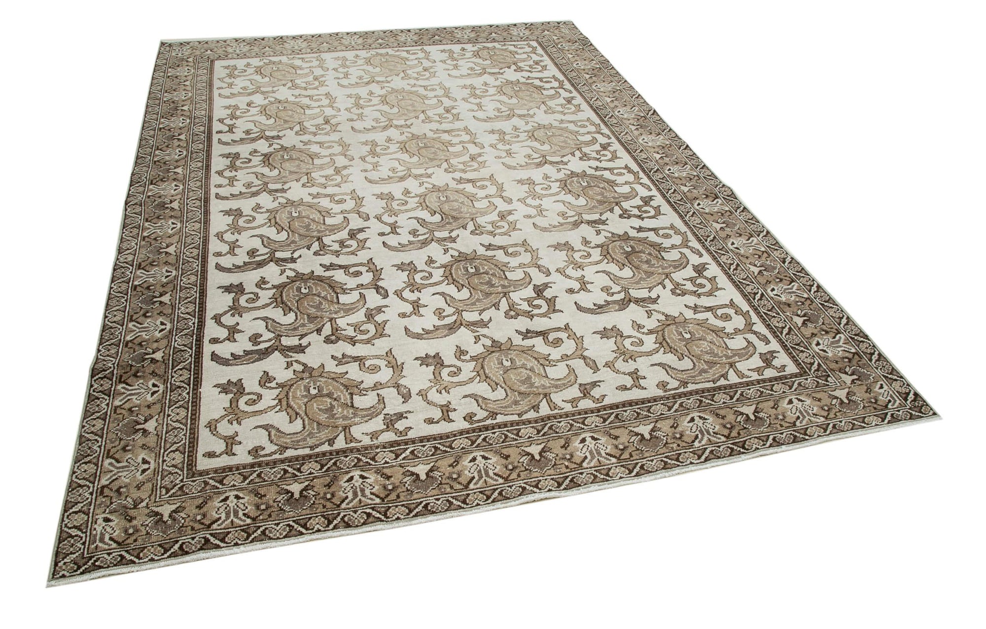 7 x 9 Brown Bohemian Rug  - 3226