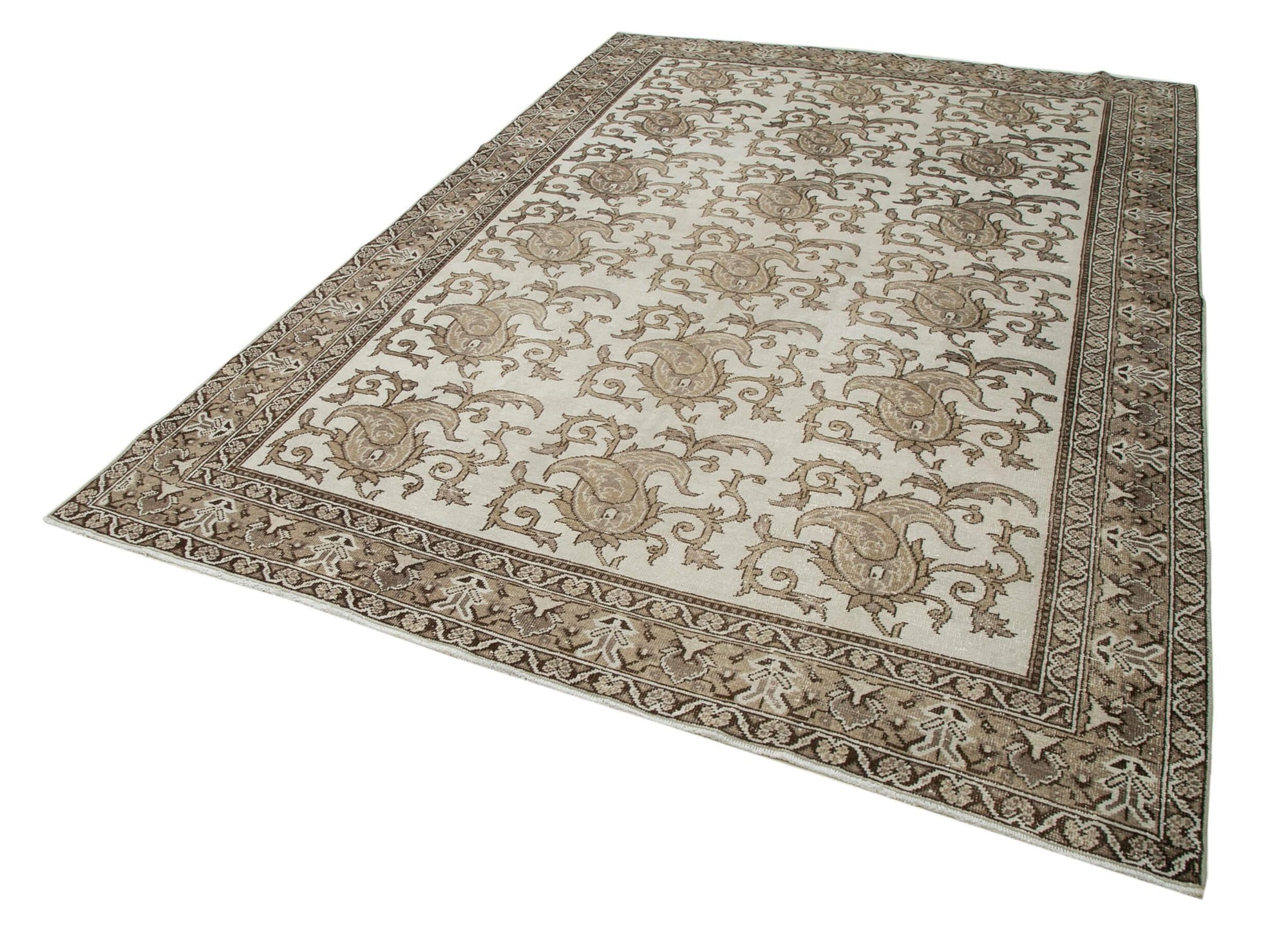 7 x 9 Brown Bohemian Rug  - 3226