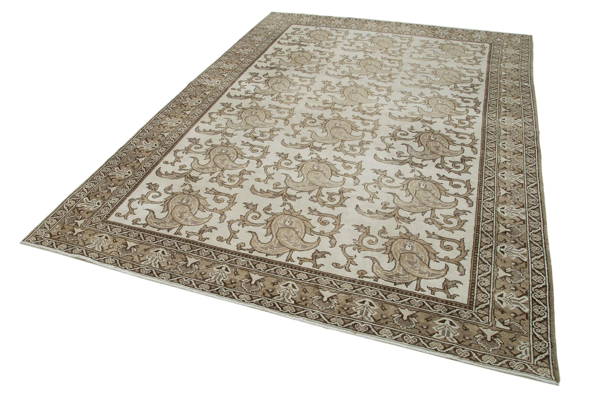 7 x 10 Brown Bohemian Rug  - 3227