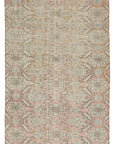 5 x 8 Red Bohemian Rug  - 3241