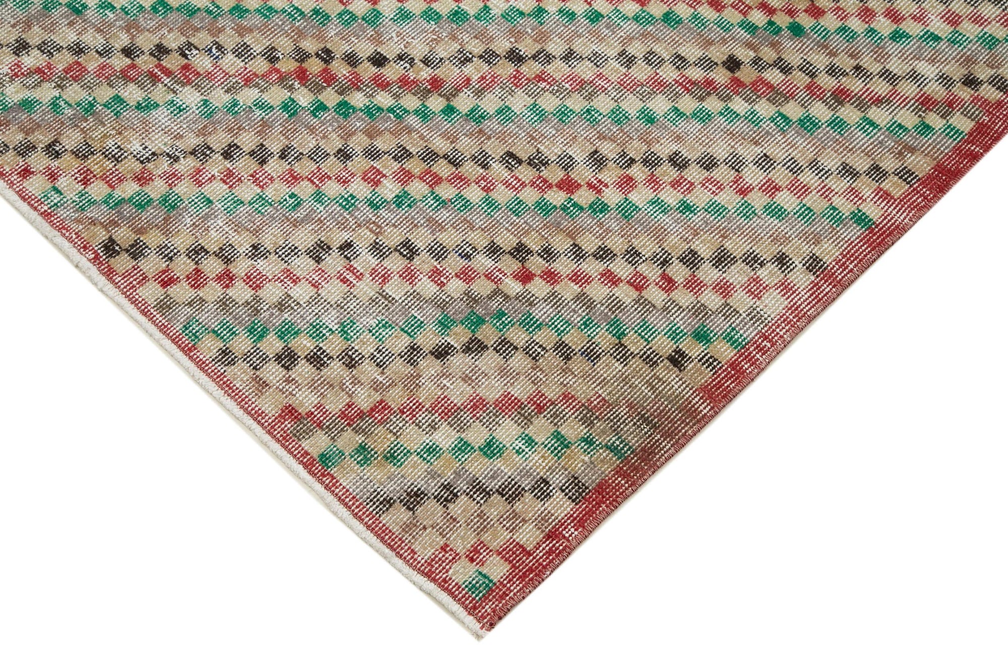 4 x 7 Red Boho Rug - 3244