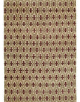 6 x 9 Red Bohemian Rug  - 3245