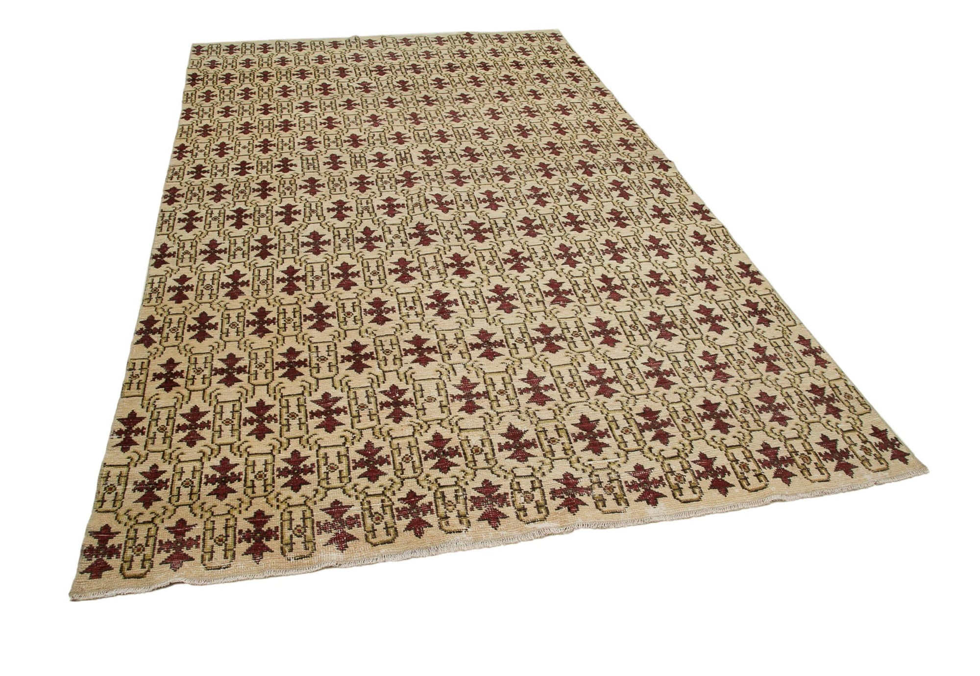 6 x 9 Red Bohemian Rug  - 3245