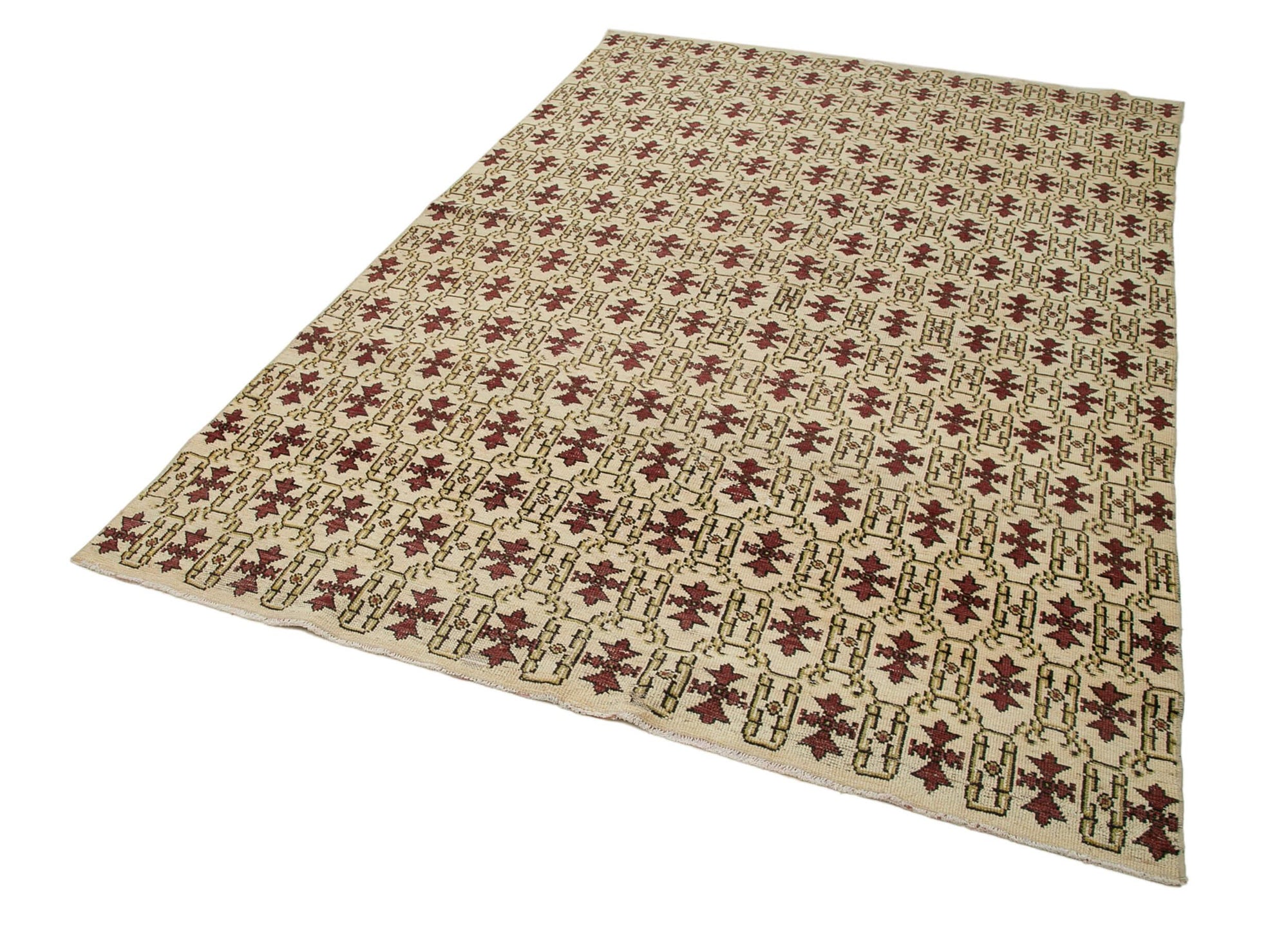 6 x 9 Red Bohemian Rug  - 3245