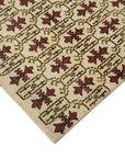 6 x 9 Red Bohemian Rug  - 3245