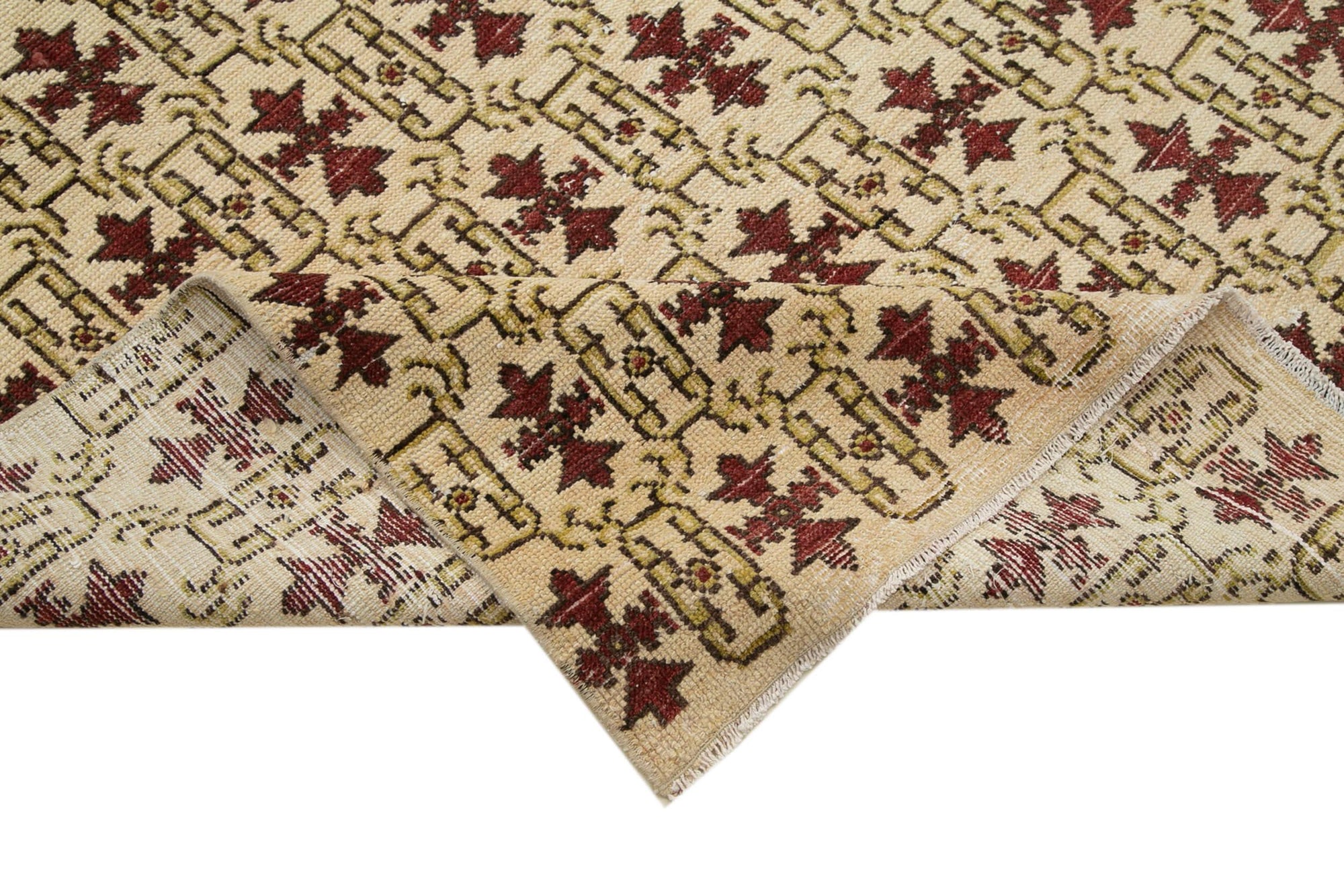 6 x 9 Red Bohemian Rug  - 3245