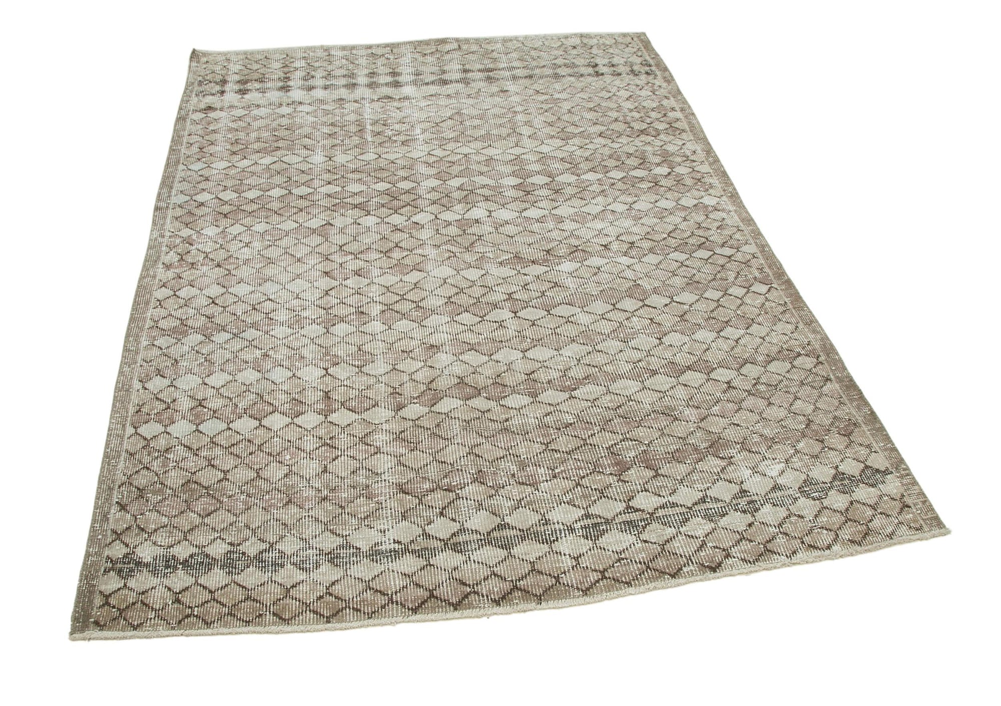 5 x 7 Beige Boho Rug - 3247