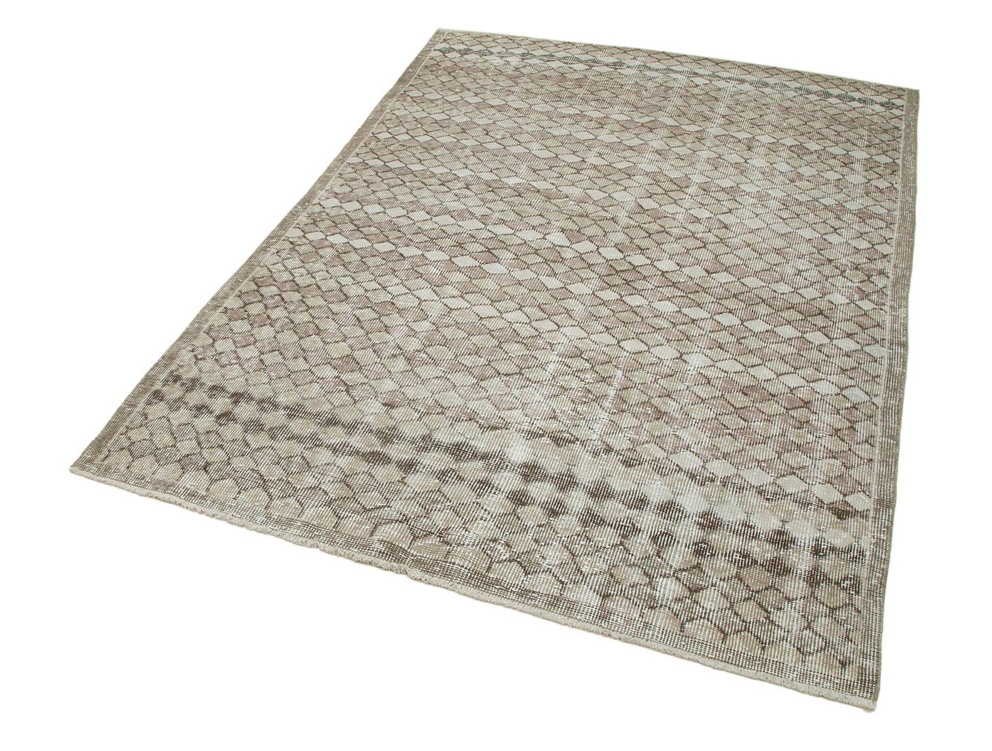 5 x 7 Beige Boho Rug - 3247