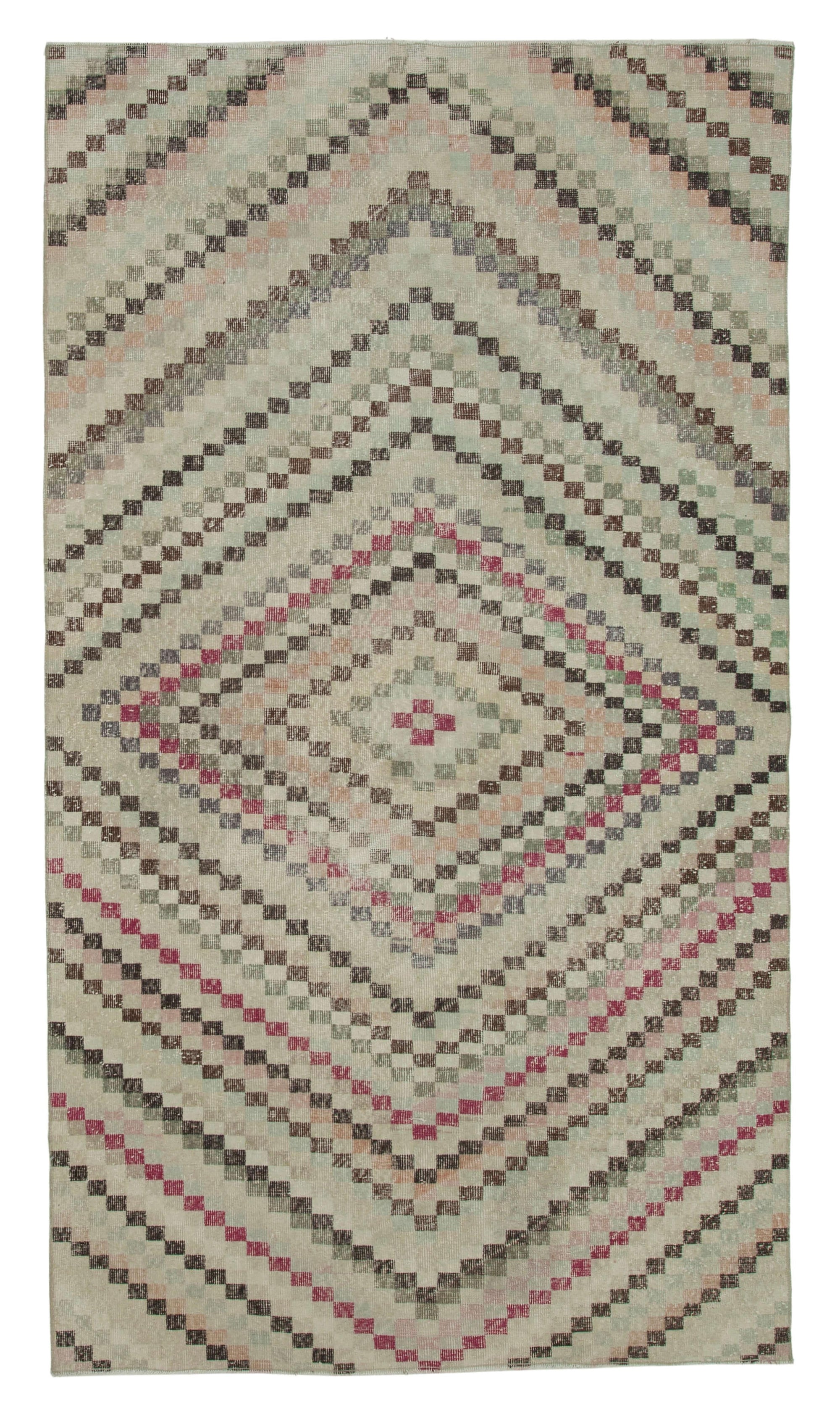 5 x 10 Beige Bohemian Rug  - 3252