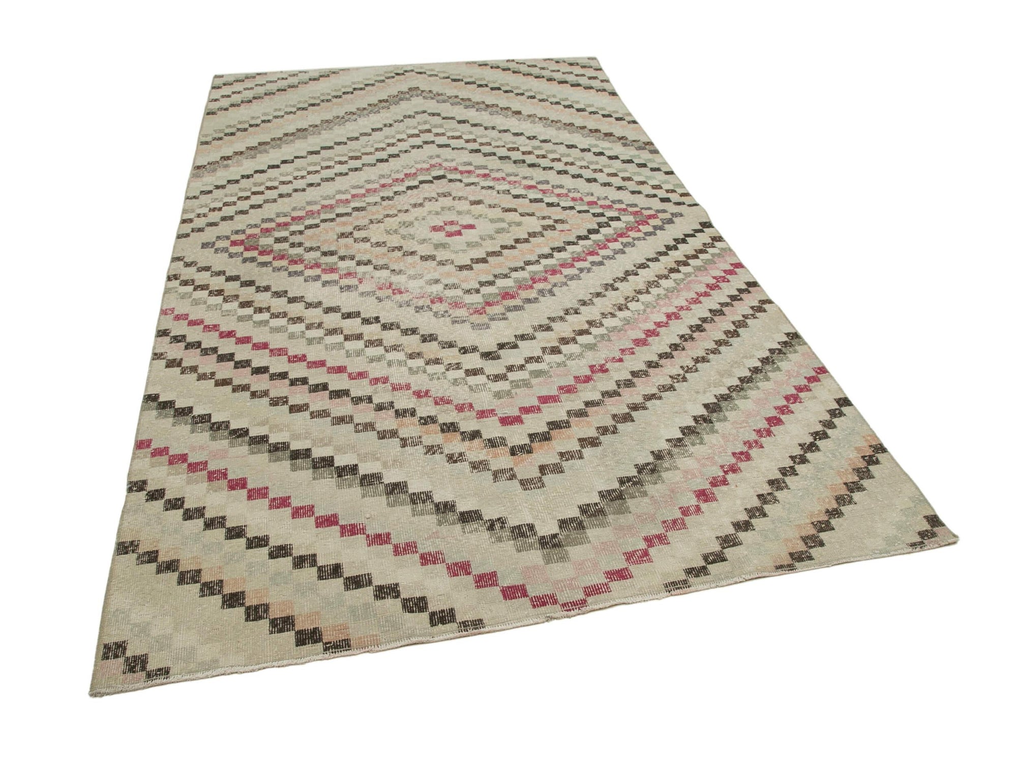 5 x 10 Beige Bohemian Rug  - 3252