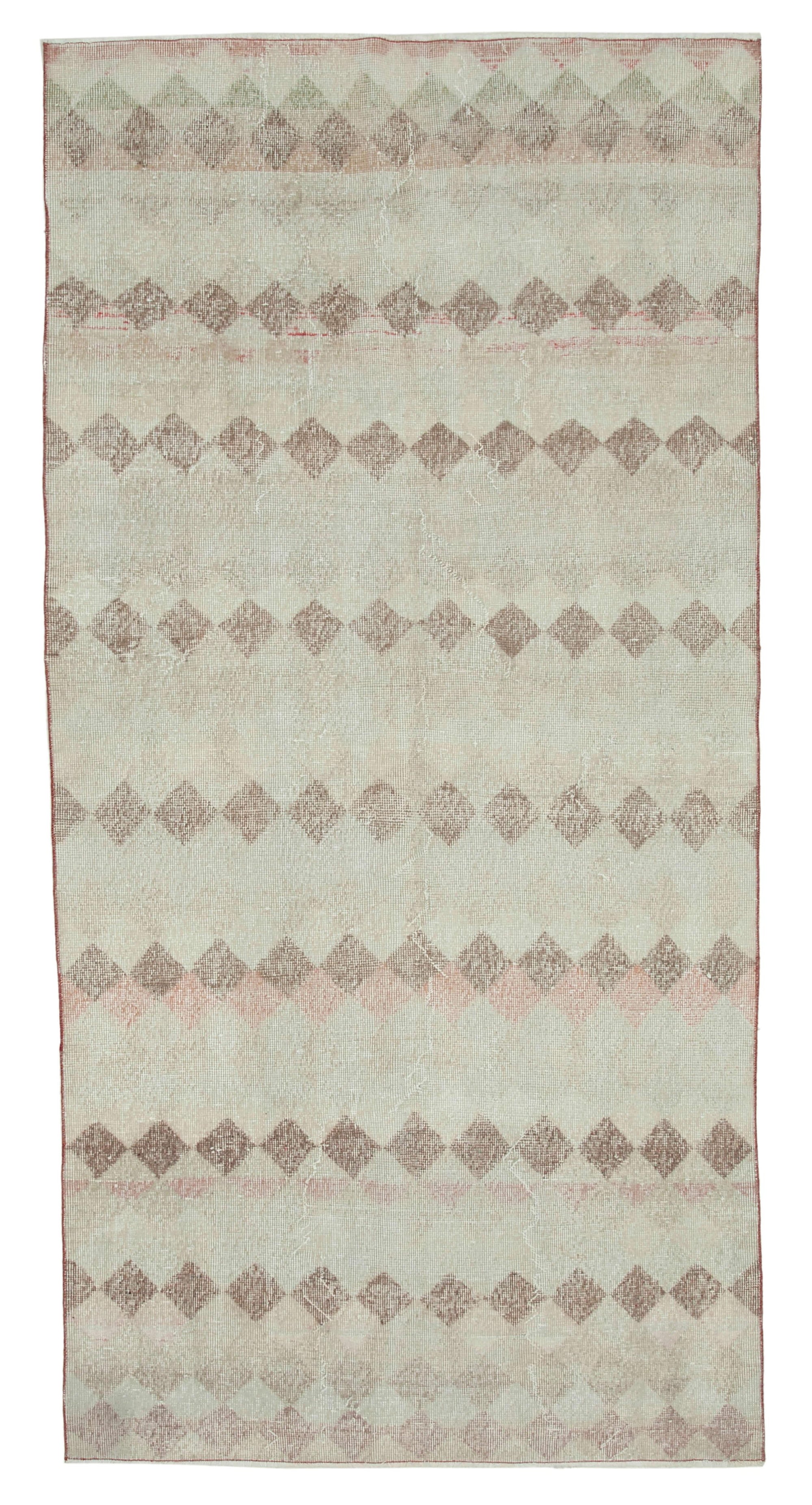 4 x 9 Beige Bohemian Runner Rug - 3253