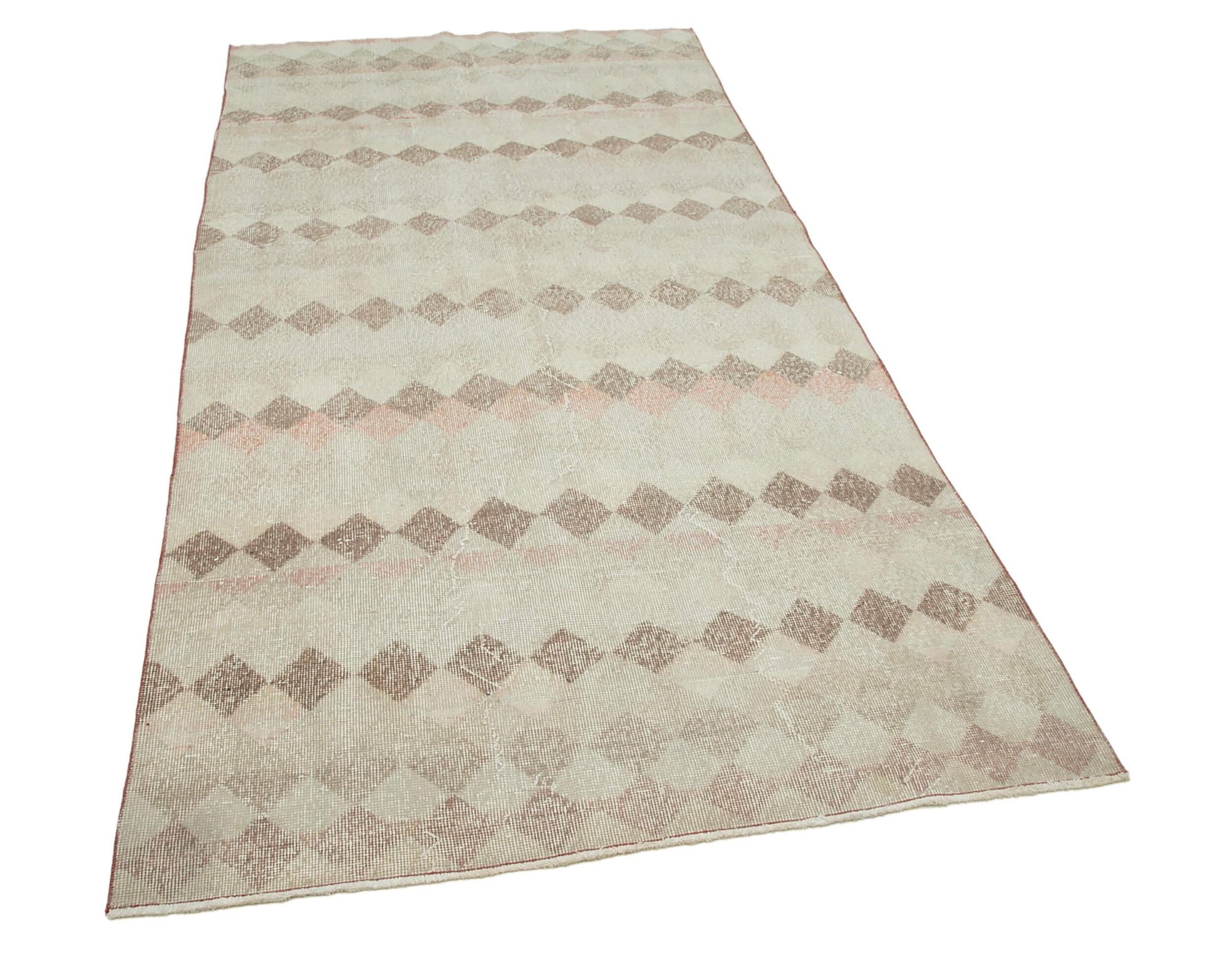 4 x 9 Beige Bohemian Runner Rug - 3253