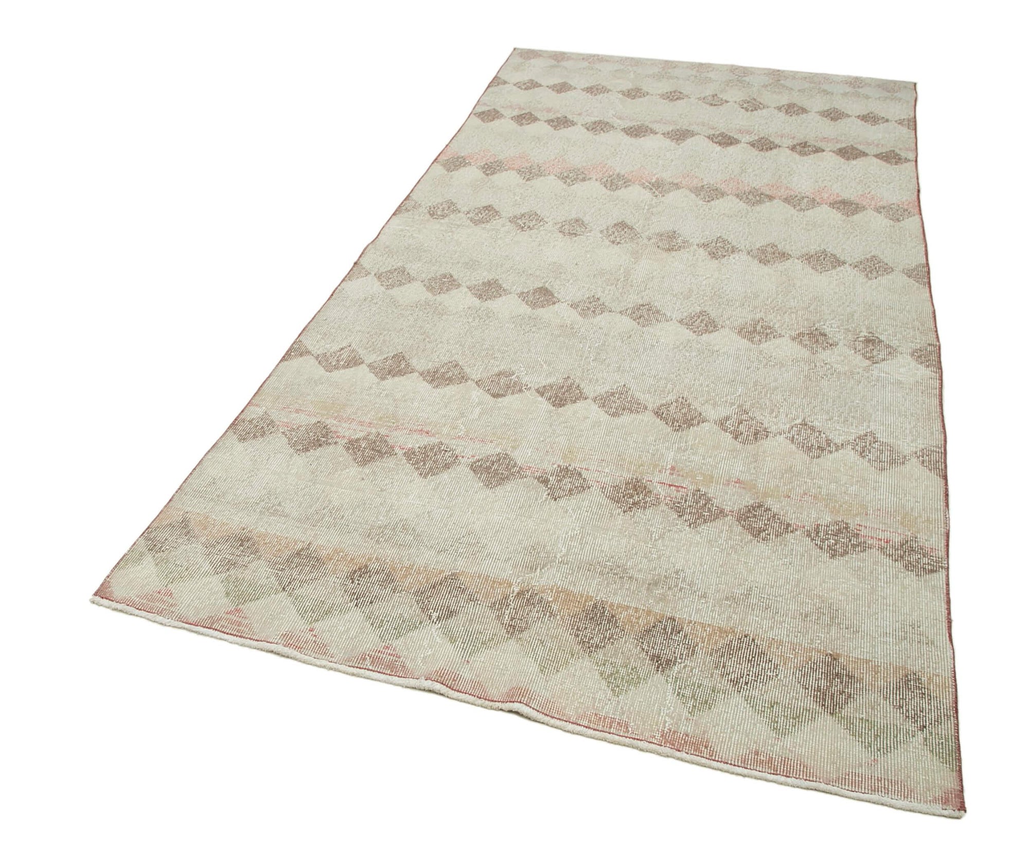 4 x 9 Beige Bohemian Runner Rug - 3253