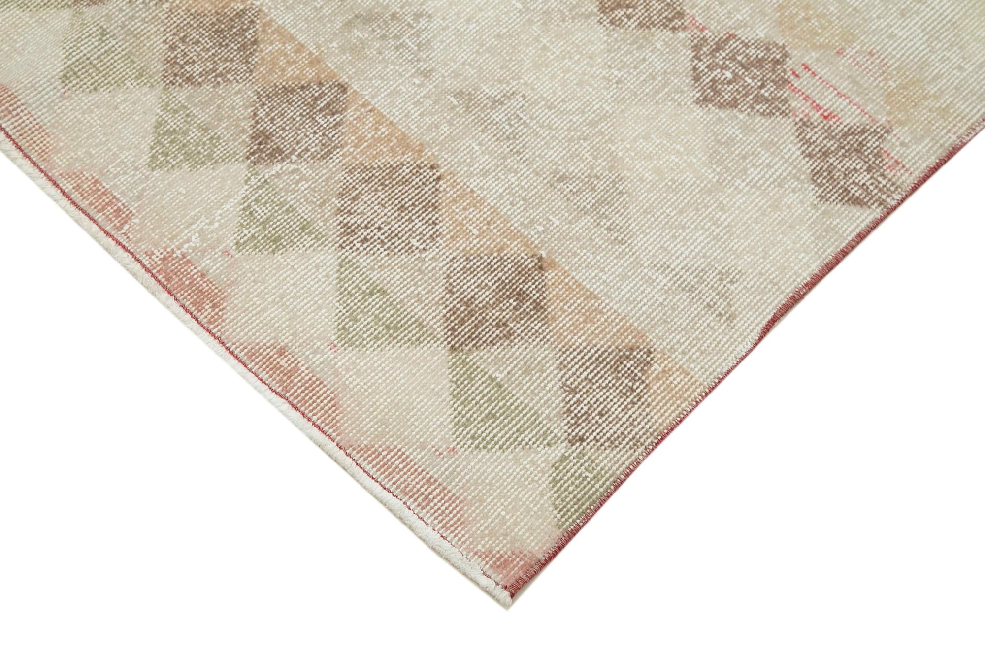 4 x 9 Beige Bohemian Runner Rug - 3253