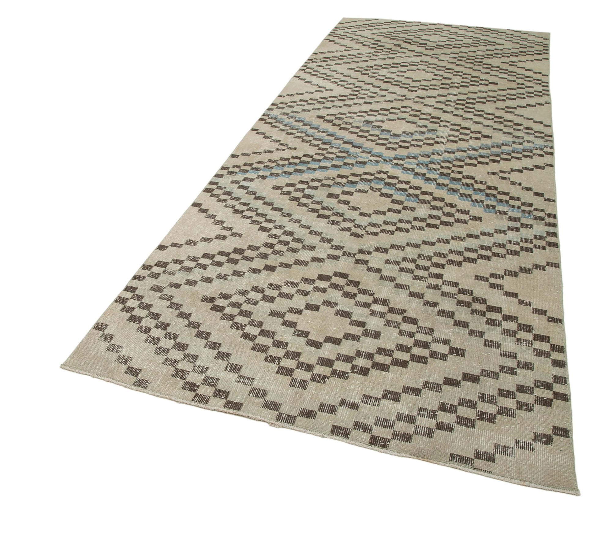 5 x 11 Beige Bohemian Runner Rug - 3256