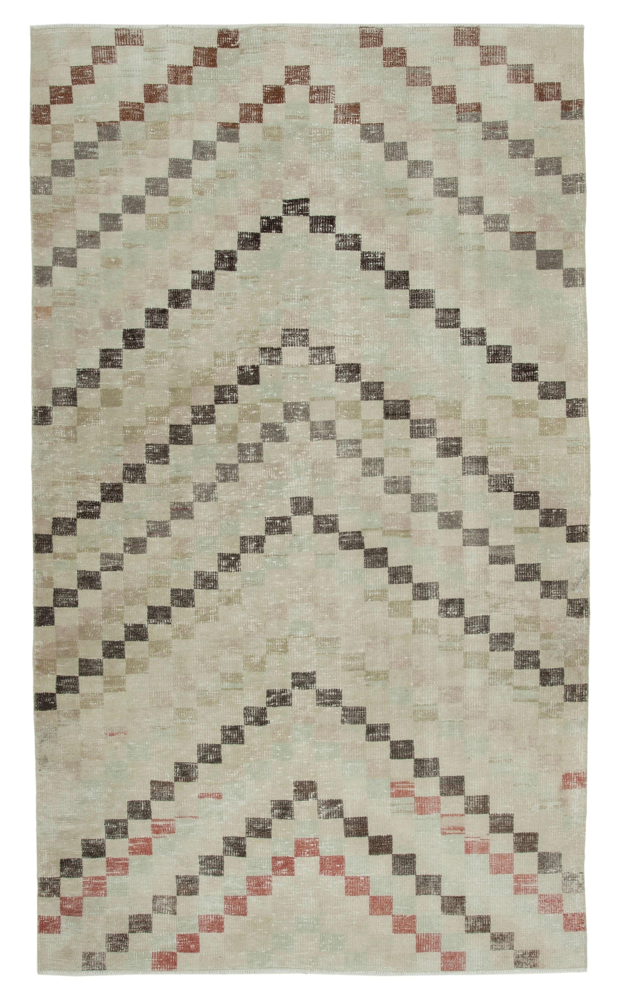 5 x 9 Beige Bohemian Rug  - 3257