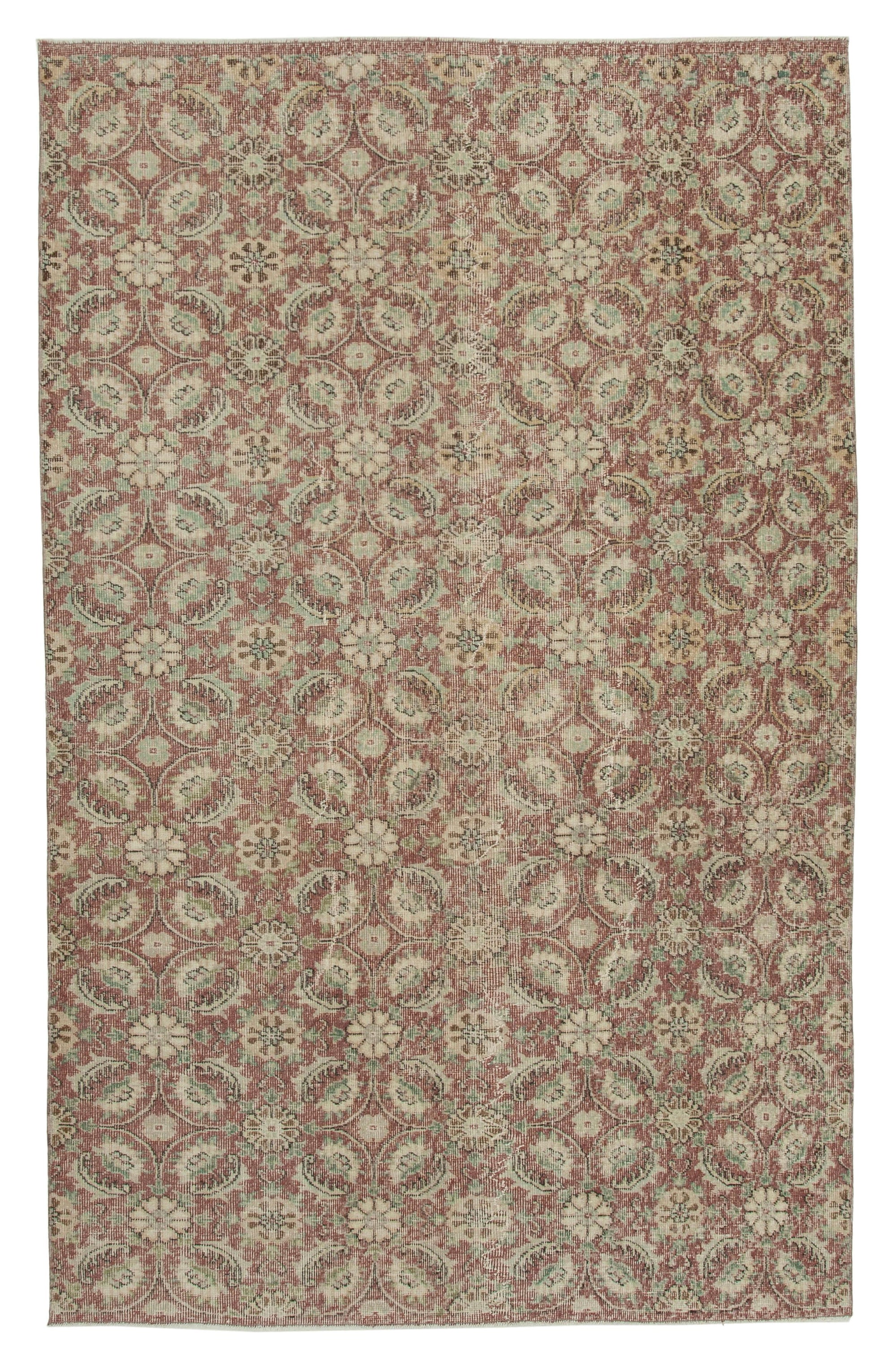 5 x 9 Red Bohemian Rug  - 3267