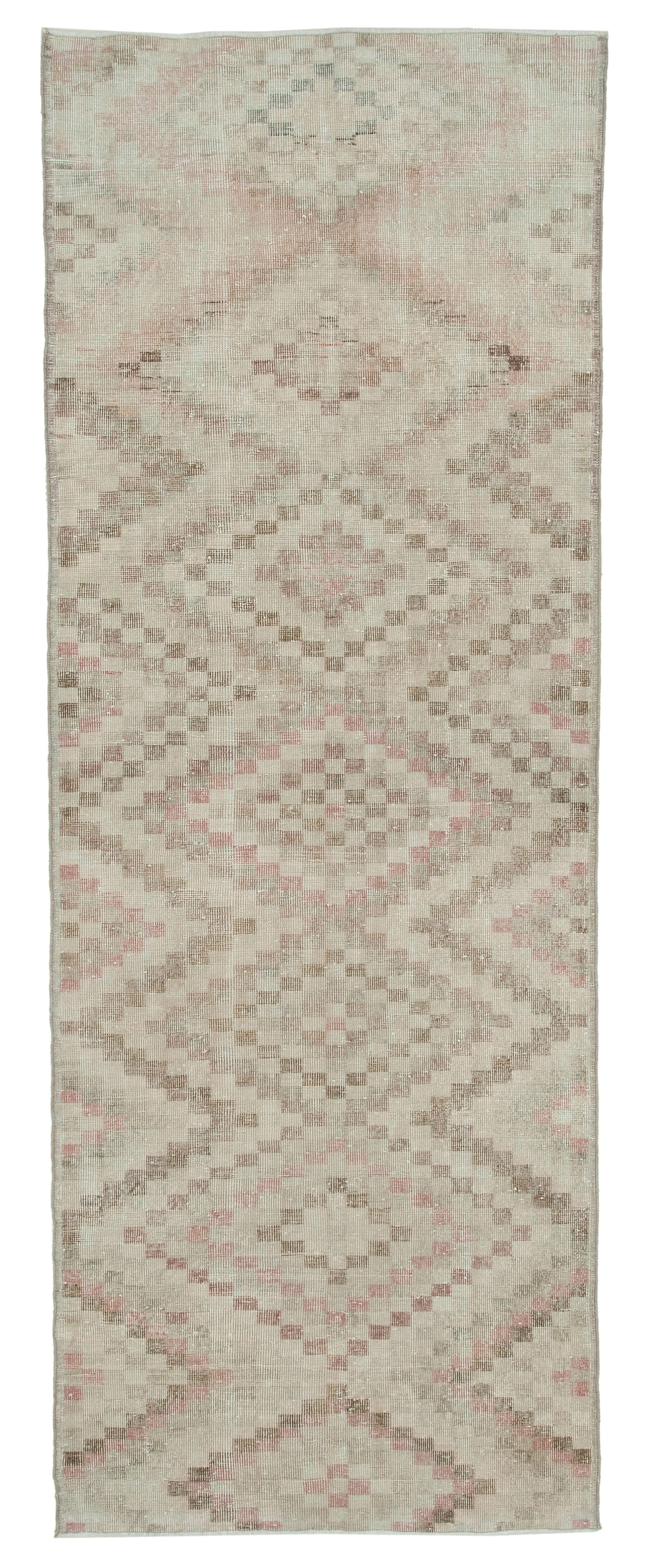 4 x 10 Beige Bohemian Runner Rug - 3288