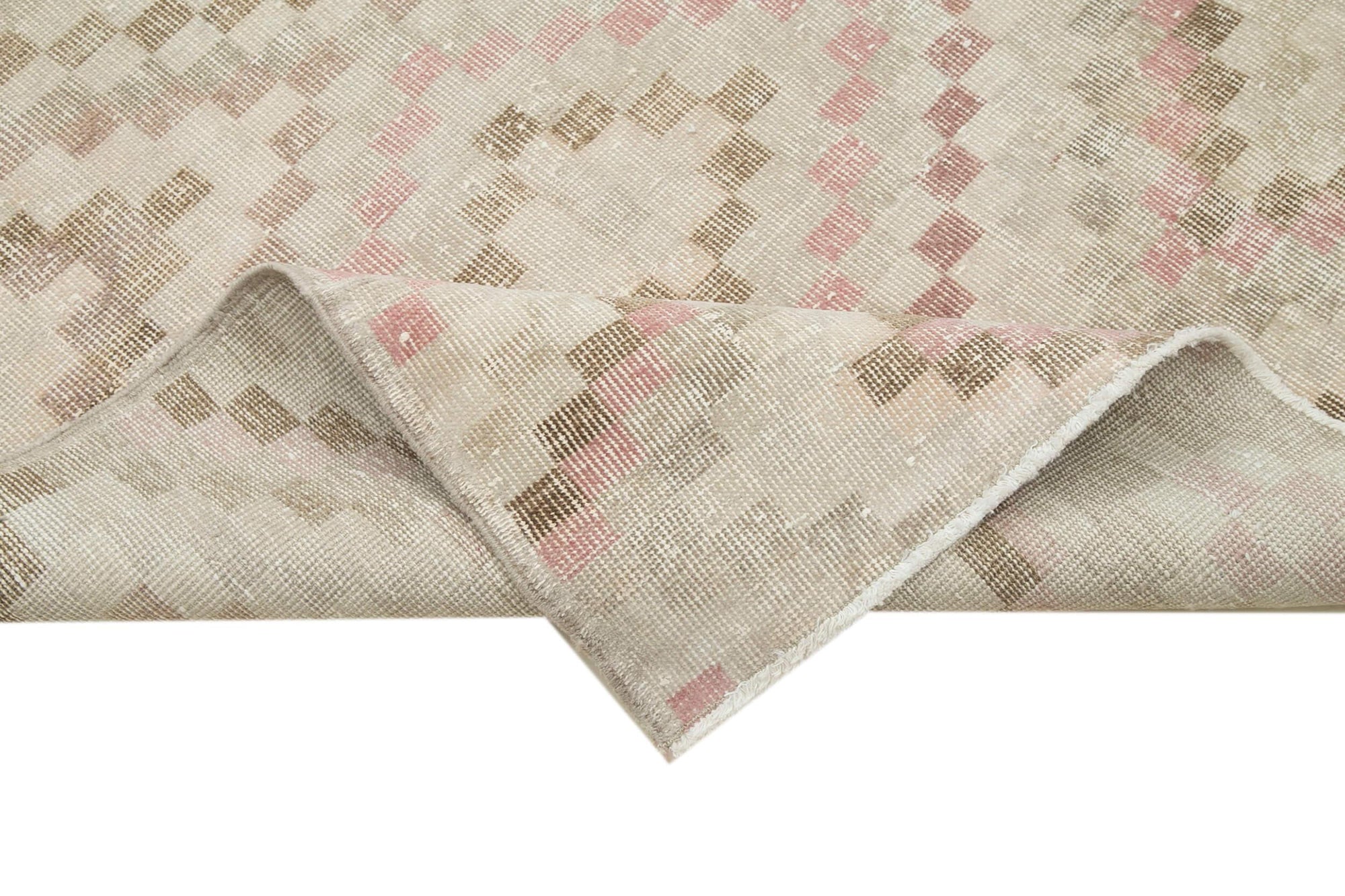 4 x 10 Beige Bohemian Runner Rug - 3288