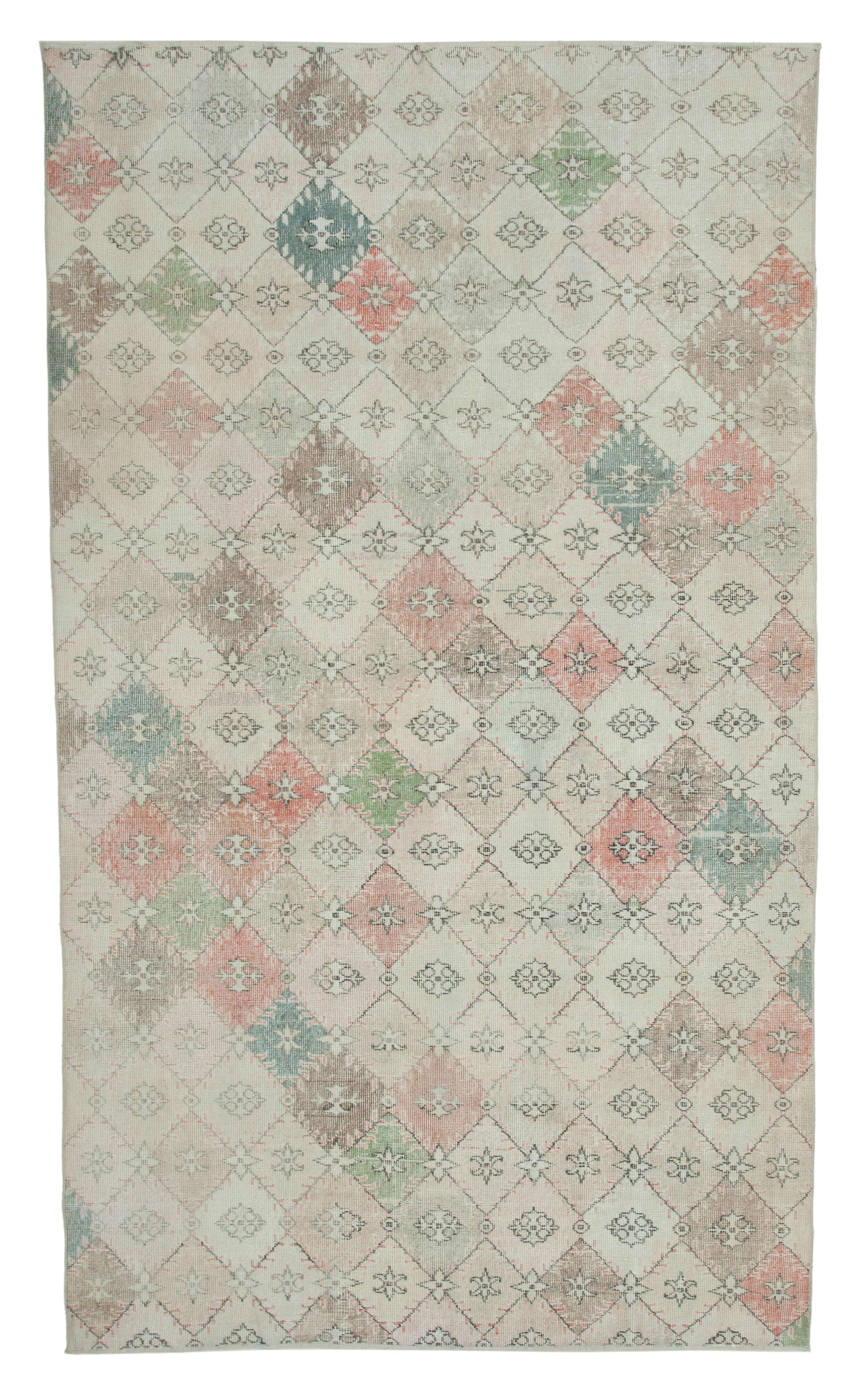 6 x 10 Beige Bohemian Rug  - 3291