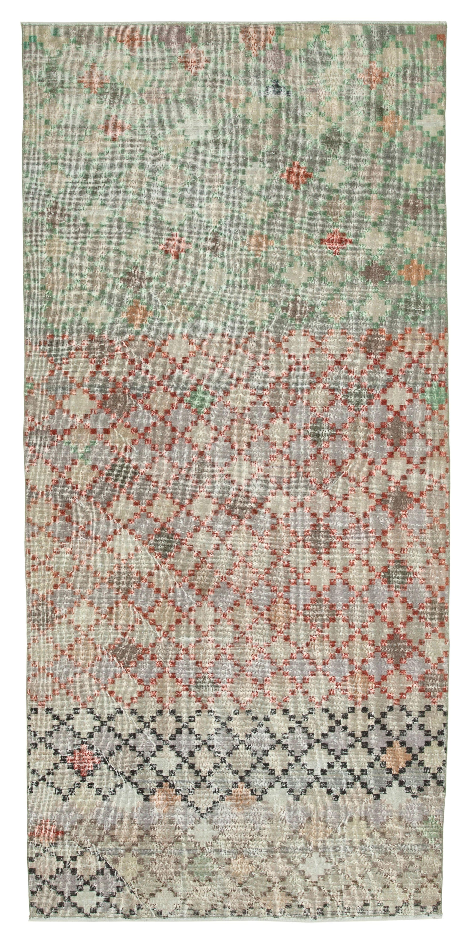 5 x 11 Beige Bohemian Rug  - 3299