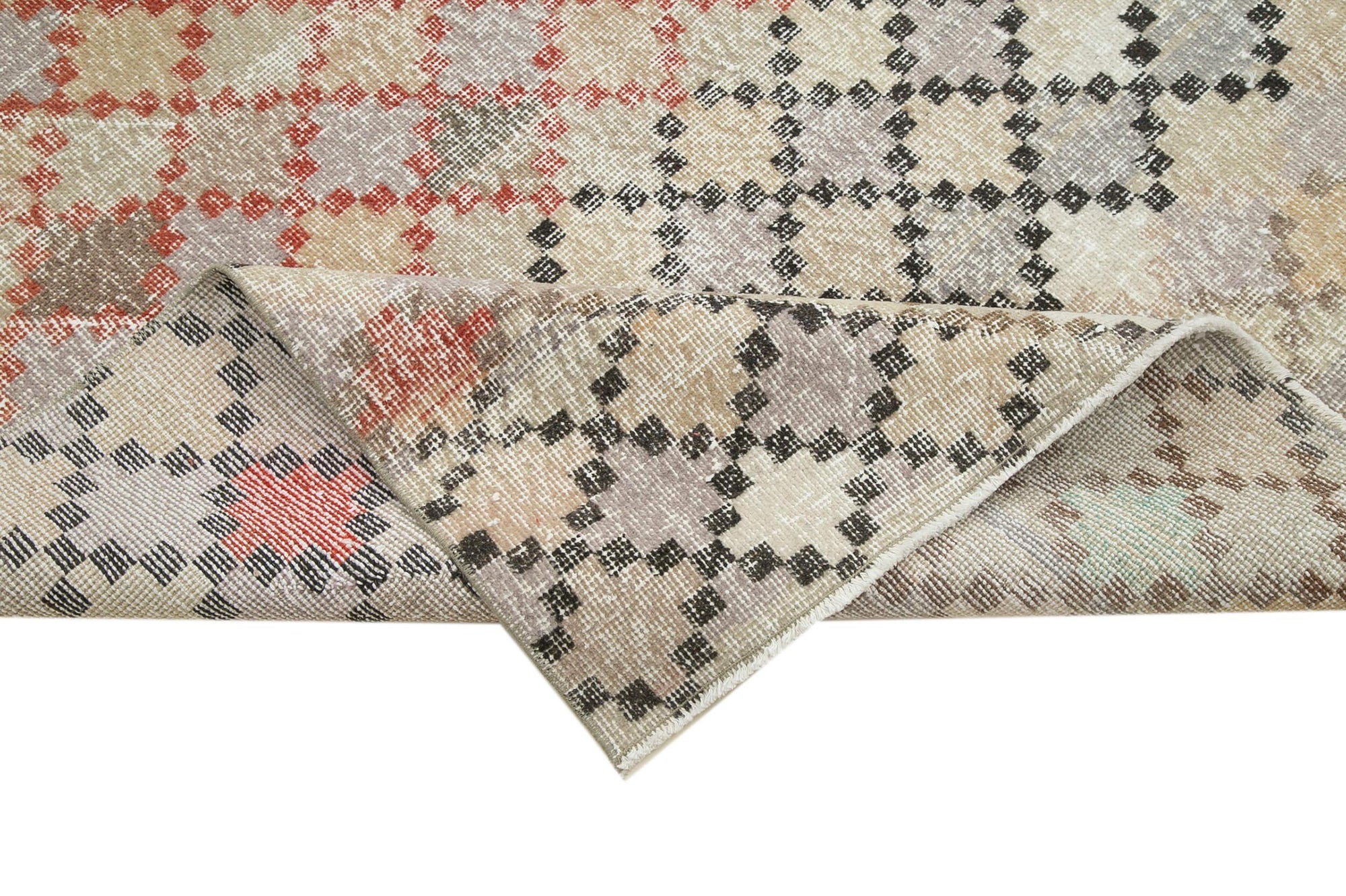 5 x 11 Beige Bohemian Rug  - 3299