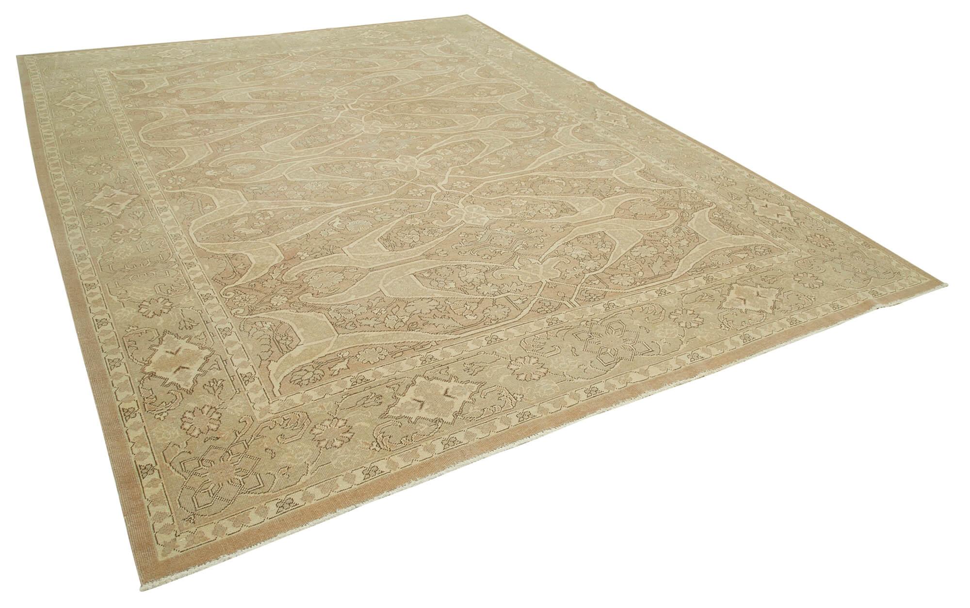 9 x 11 Brown Oushak Rug - 3303