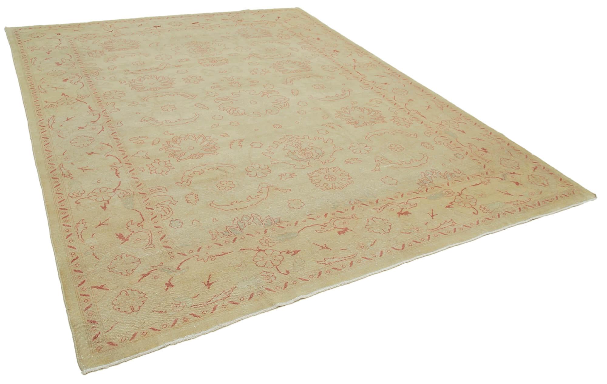 9 x 12 Beige Oushak Rug - 3310