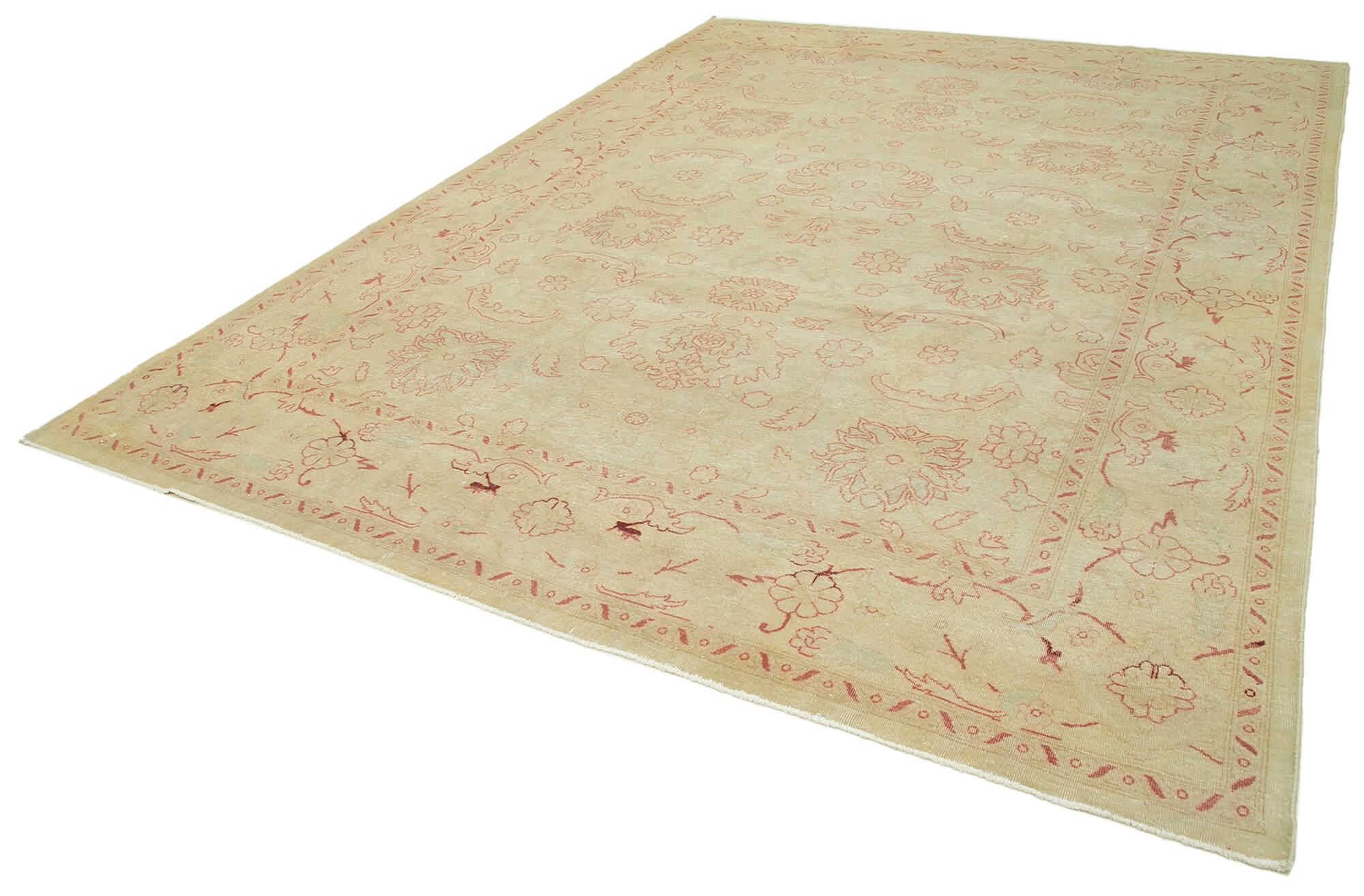 9 x 12 Beige Oushak Rug - 3310